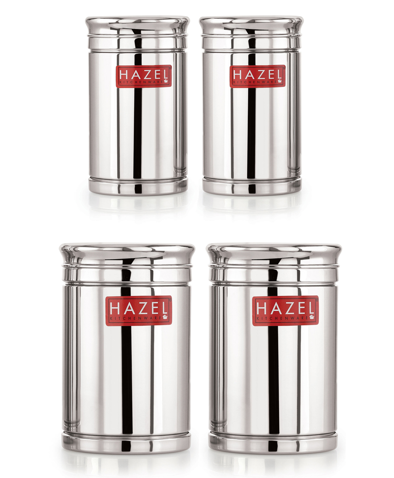 HAZEL Kitchen Steel Container Set Combo | Steel Storage Box For Kitchen | Steel Container For Kitchen Storage Set of 4 (800ml, 1700ml) | Ideal For Storing Rice, Cereal, Pulse, Snacks.-picture-23