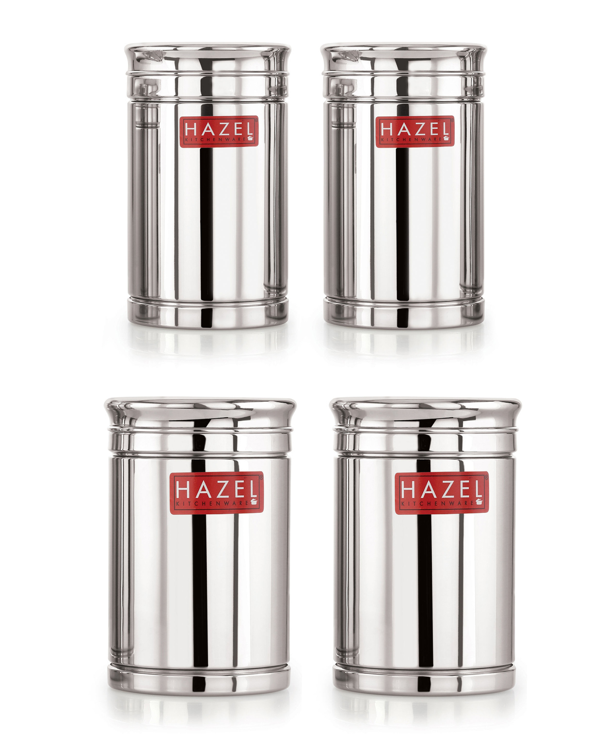 HAZEL Kitchen Steel Container Set Combo | Steel Storage Box For Kitchen | Steel Container For Kitchen Storage Set of 4 (1200ml, 1700ml) | Ideal For Storing Rice, Cereal, Pulse, Snacks.-image-37