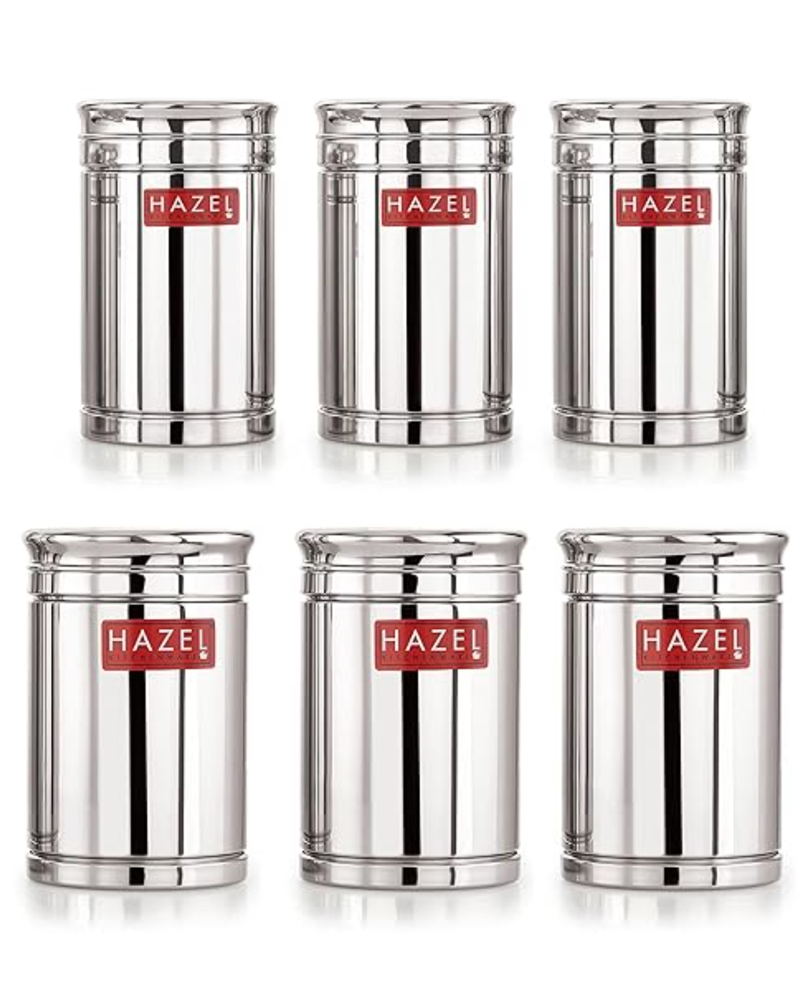 HAZEL Kitchen Steel Container Set Combo | Steel Storage Box For Kitchen | Steel Container For Kitchen Storage Set of 6 (1200ml, 1700ml) | Ideal For Storing Rice, Cereal, Pulse, Snacks.-image-38