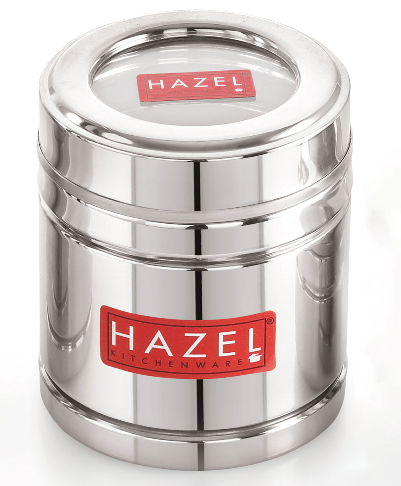 HAZEL Steel Coffee Container with Transparent Lid | Transparent Lid Coffee Powder Storage Box For Kitchen |Food Grade Steel Kitchen Container , 500 ml-image-46