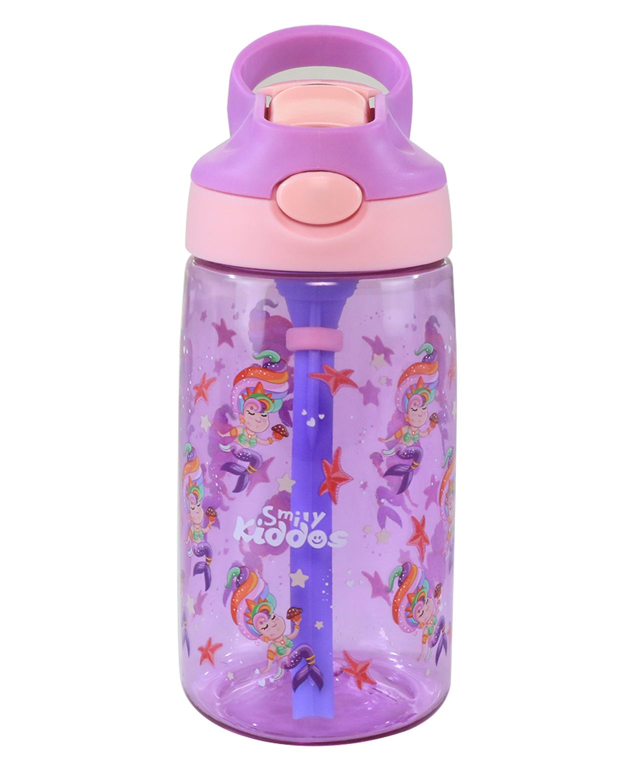 Smily kiddos Sipper Bottle Mermaid theme Purple - 450 ml-image-49