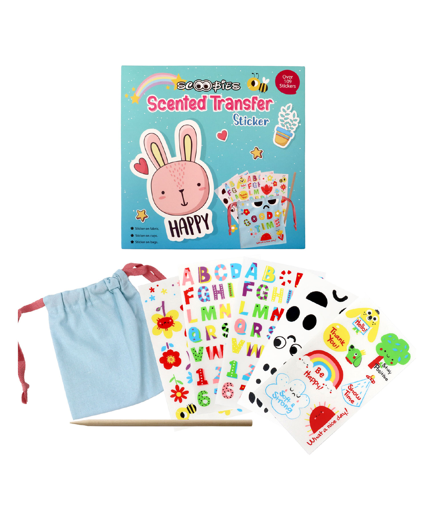 Scoobies Scented Transfer Stickers - Multicolor-image-23