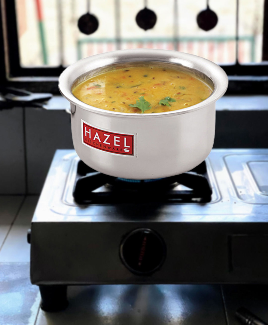HAZEL Induction Tope with Lid | Aluminium Cookware with Lid | Induction Base Aluminium Bhagona | Combo of Tope with Lid, 5300 ml-image-36