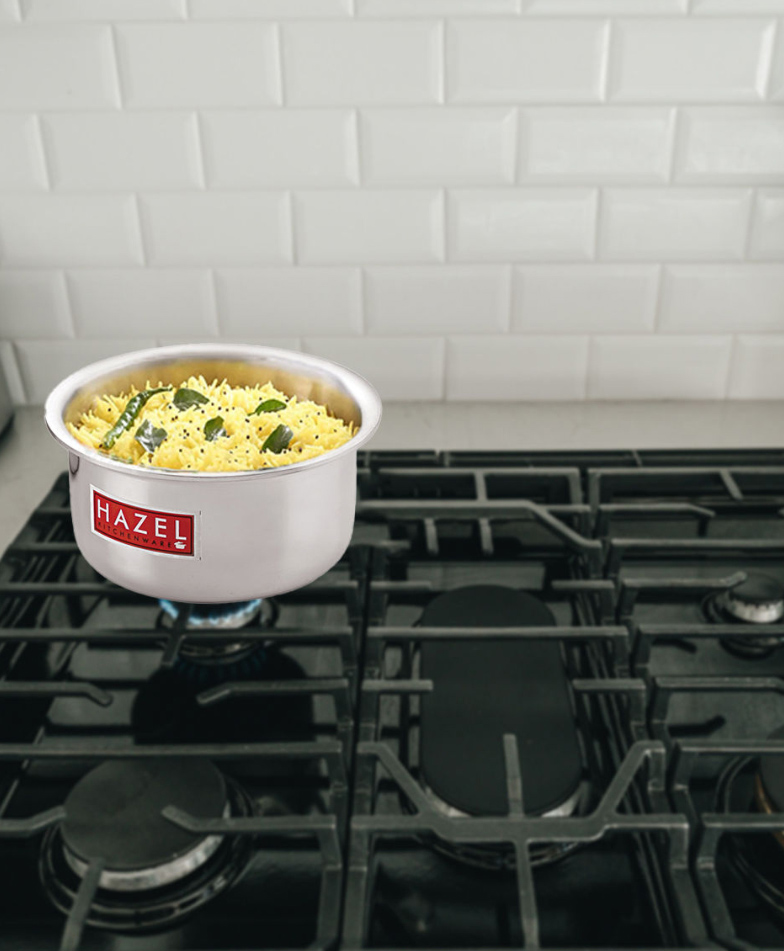 HAZEL Aluminium Tope with Lid | Food-Grade Aluminium Kitchen Utensils for Traditional Indian Cooking |Combo of Tope with Lid, 1400 ml-image-45