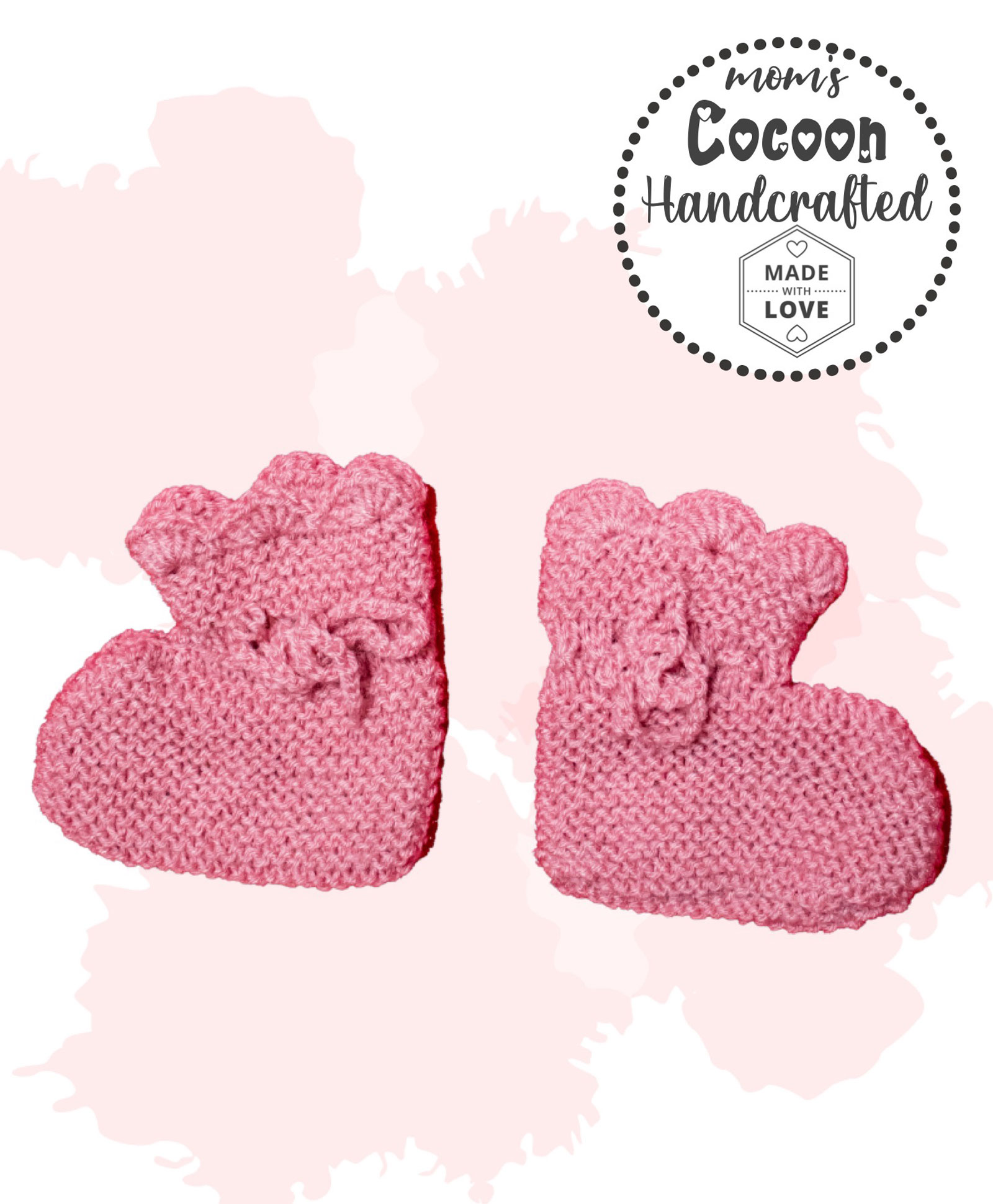 COCOON ORGANICS Handcrafted Soft And Warm Winter Socks - Pink-image-22