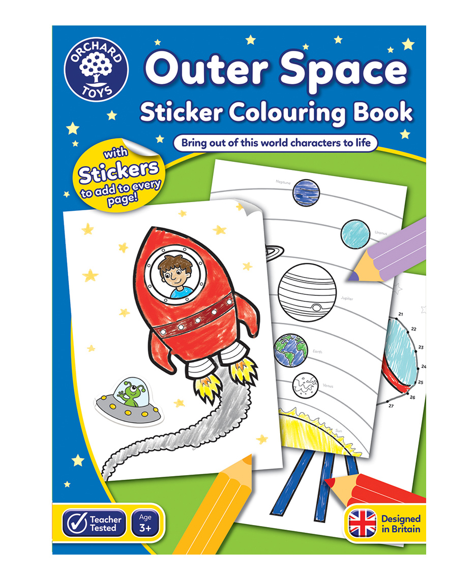 Orchard Toys Outer Space Sticker Colouring Book  English-image-21
