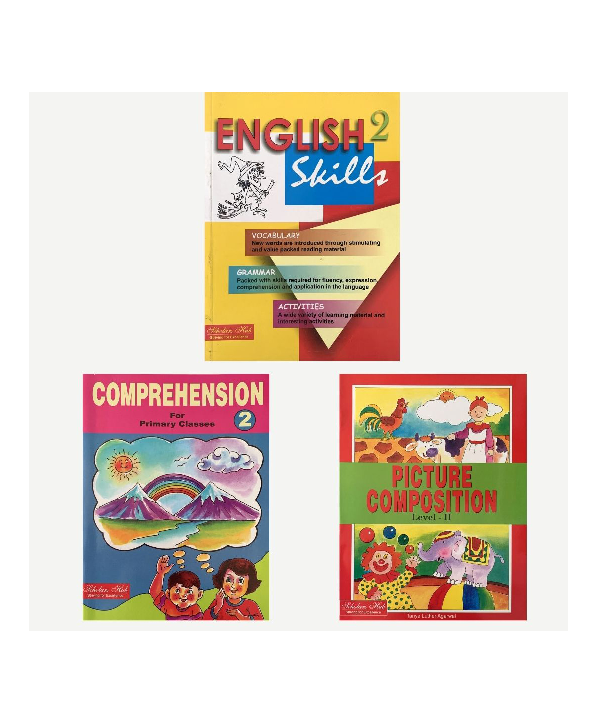 English WorkBook Combo for Class 2 Comprehension Picture Composition & English Skills Vocabulary Grammar Book Set of 3 Books - English-image-37