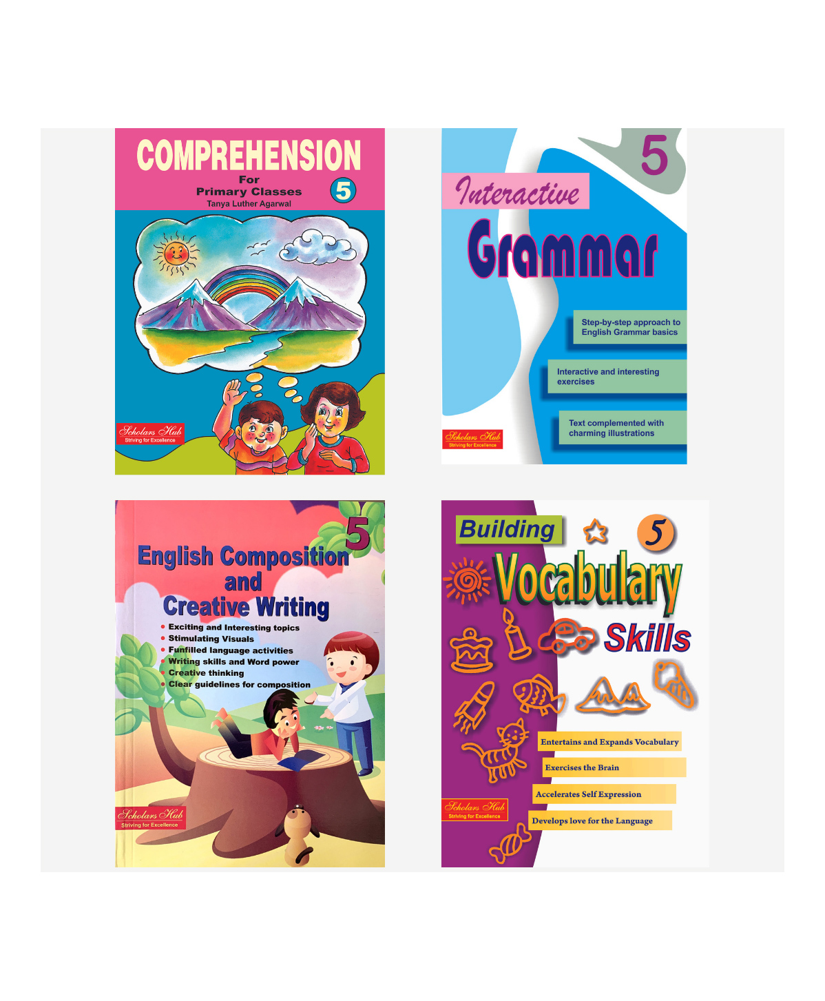 English WorkBook Combo for Class 5 Interactive Grammar Vocabulary Book & English Composition and Creative Writing Book Set of 3 Books With Answer Key - English-image-16