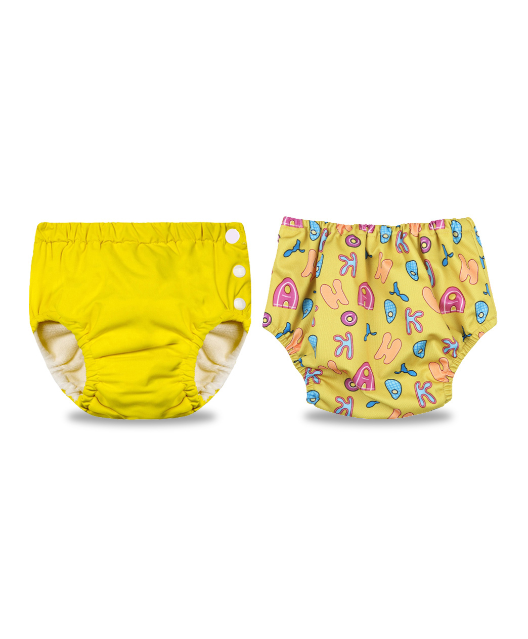 Chinmay Kids Reusable Swimwear Diapers Pack of 2 - Yellow
