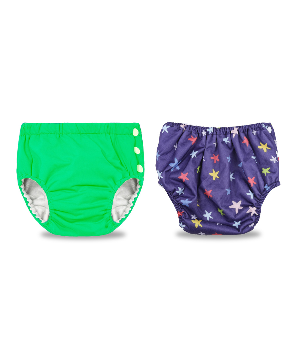 Chinmay Kids Swimming Pants Reusable Swimwear Diaper Pool Pants Pack of 2 - Green & Dark Blue-image-36