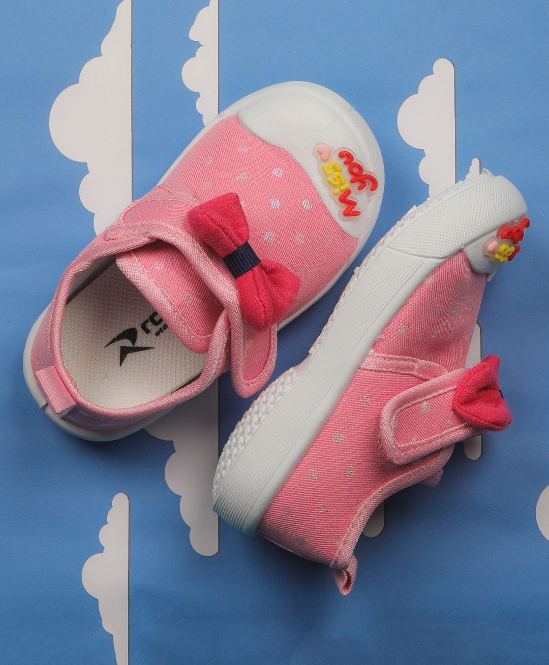 Buy FEETWELL SHOES Miss You Bow Applique Musical Shoes - Pink for Girls  (2-2 Years) Online, Shop at  - 12999329