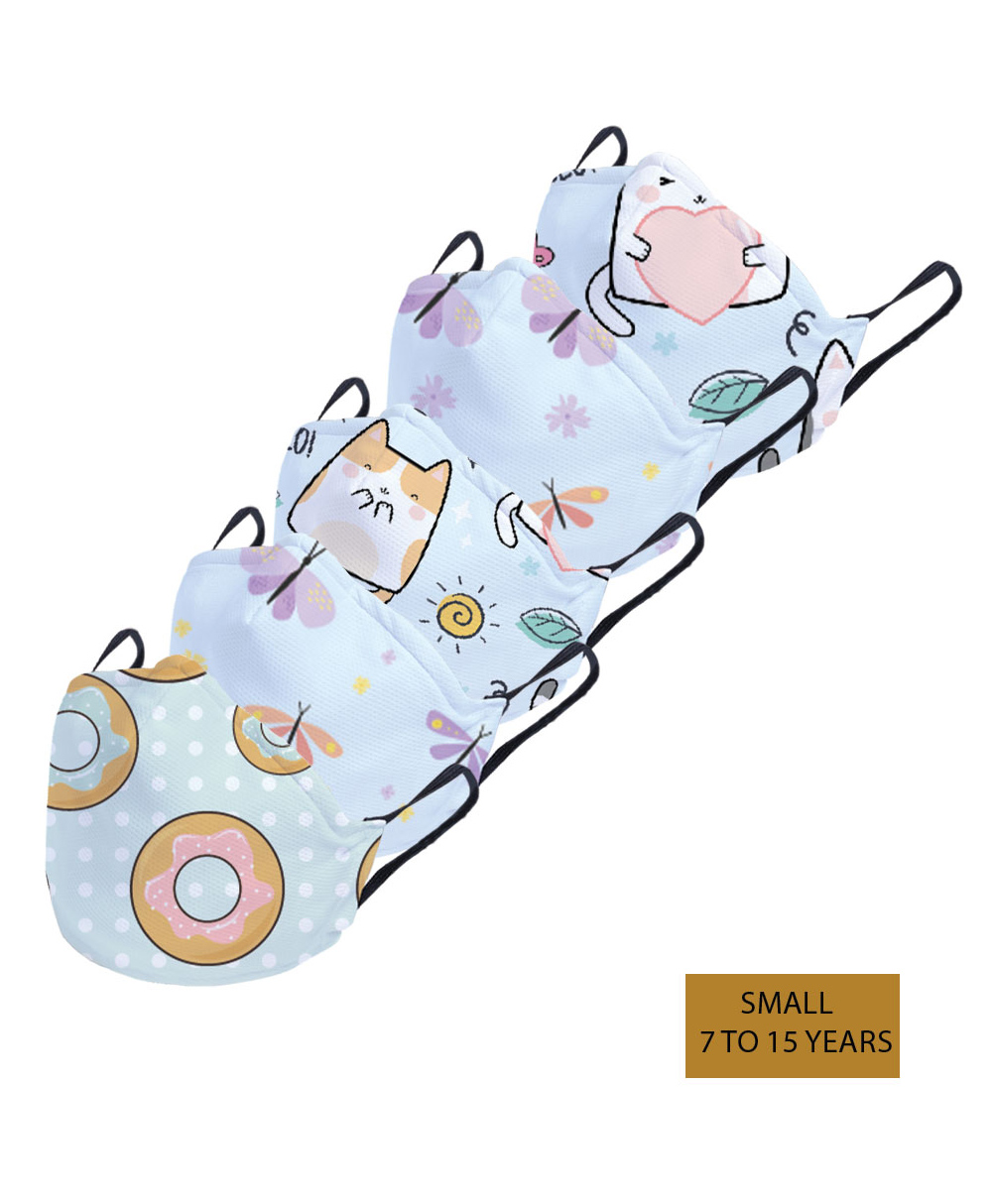 Right Gifting Kids Reusable And Washable Face Mask - Pack Of 5-picture-33