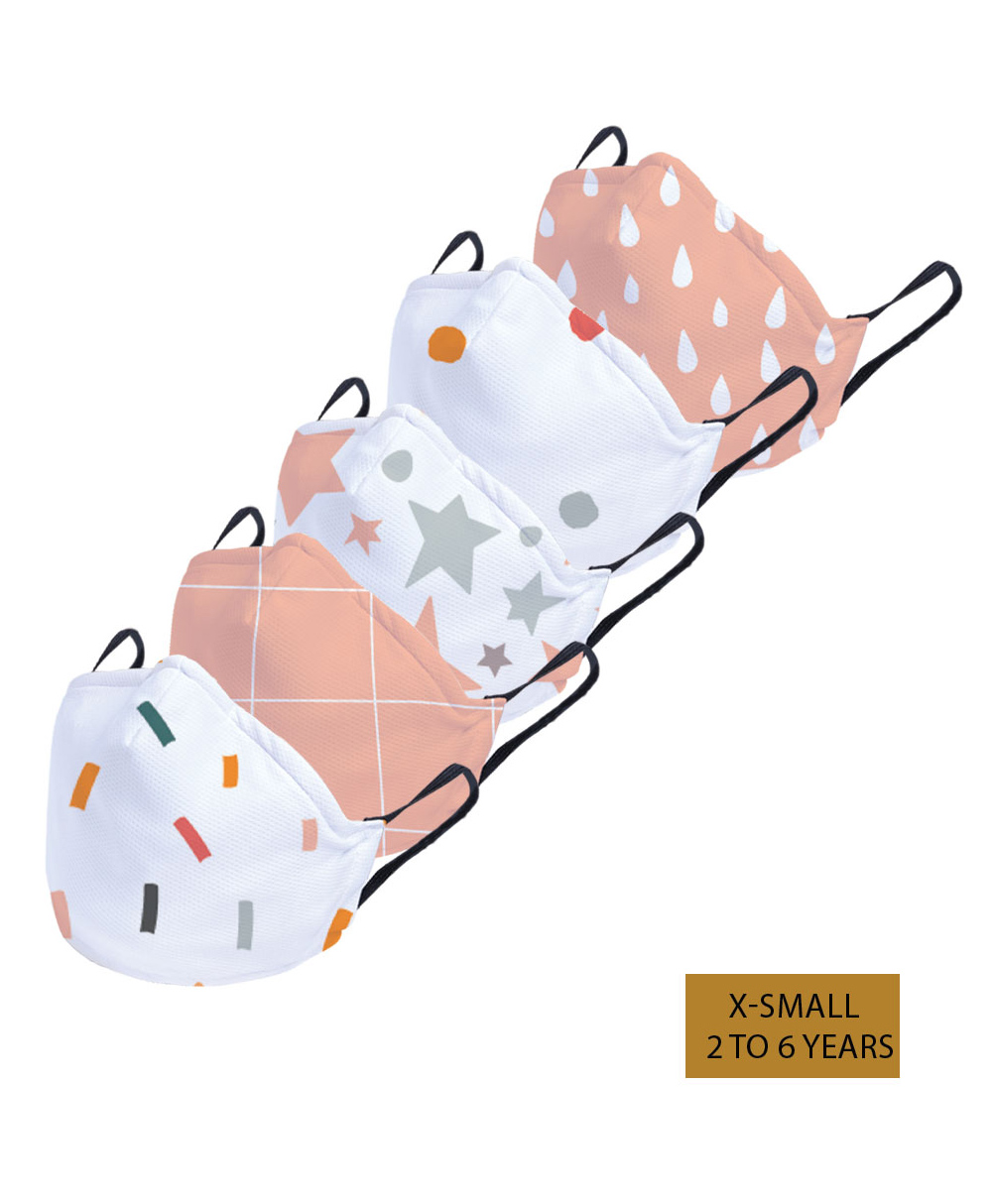 Right Gifting Kids Reusable And Washable Face Mask - Pack Of 5