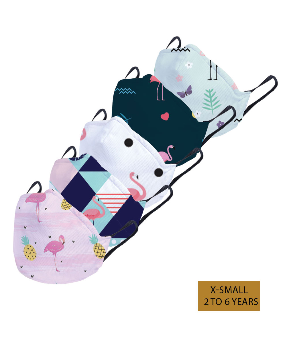 Right Gifting Kids Reusable And Washable Face Mask - Pack Of 5