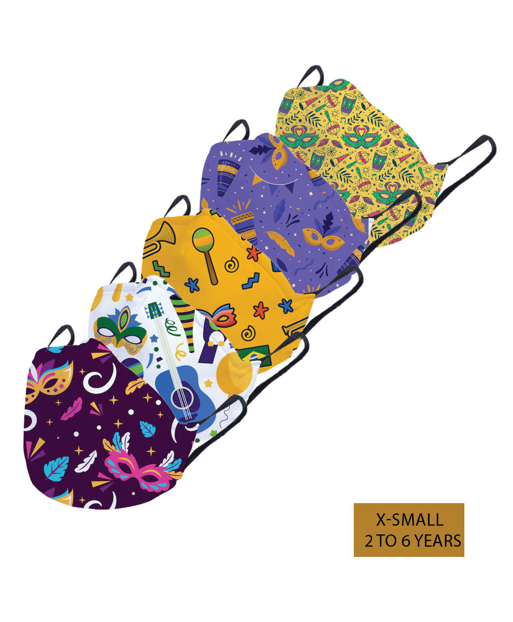 Right Gifting Kids Reusable And Washable Face Mask - Pack Of 5