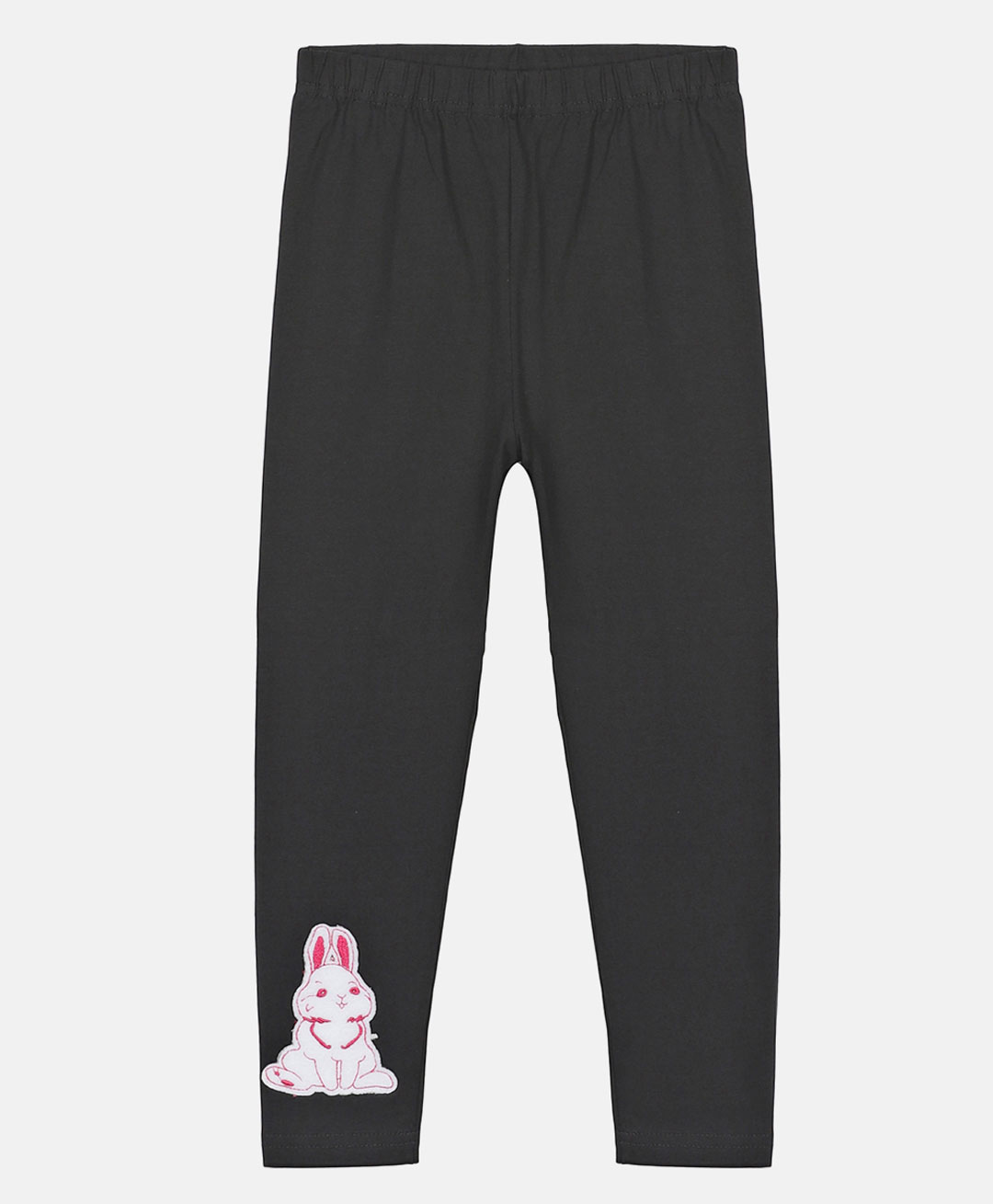 Kiddopanti Bunny Applique Legging - Black-picture-19