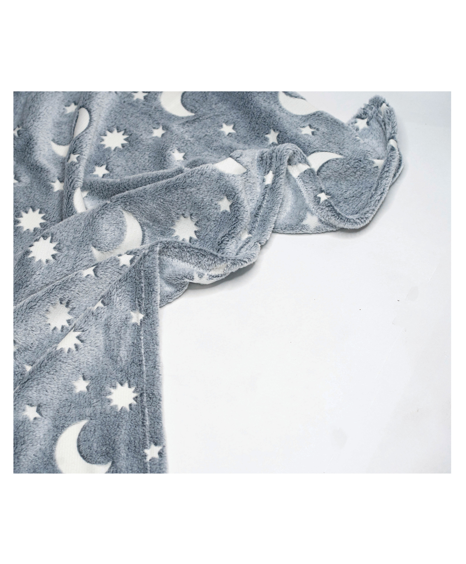 Thread Fairy Premium Fleece Soft Plush Warm Glow in the Dark Blanket- Grey-picture-27