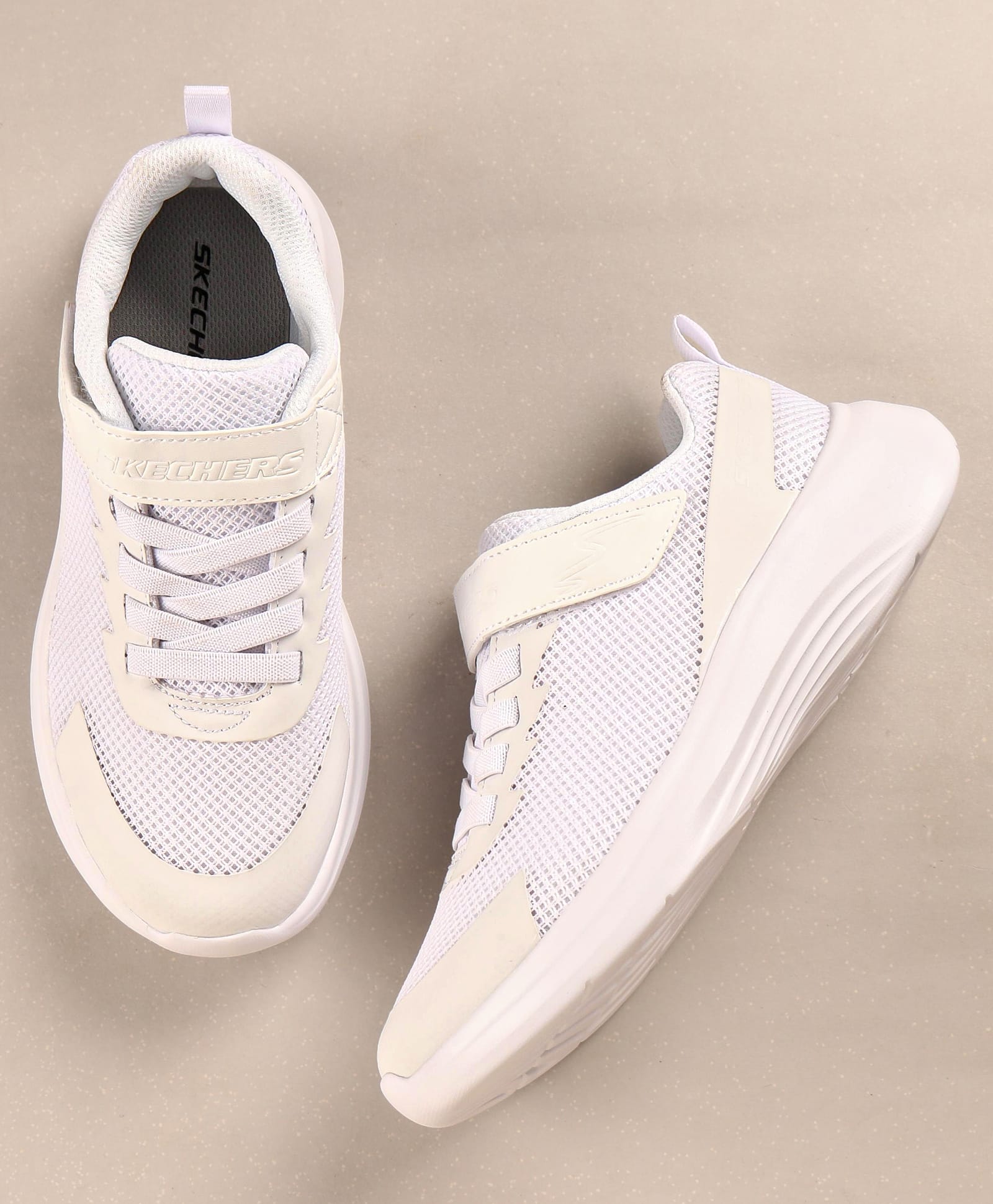 Skechers Casual Shoes With Velcro Closer - White-picture-14