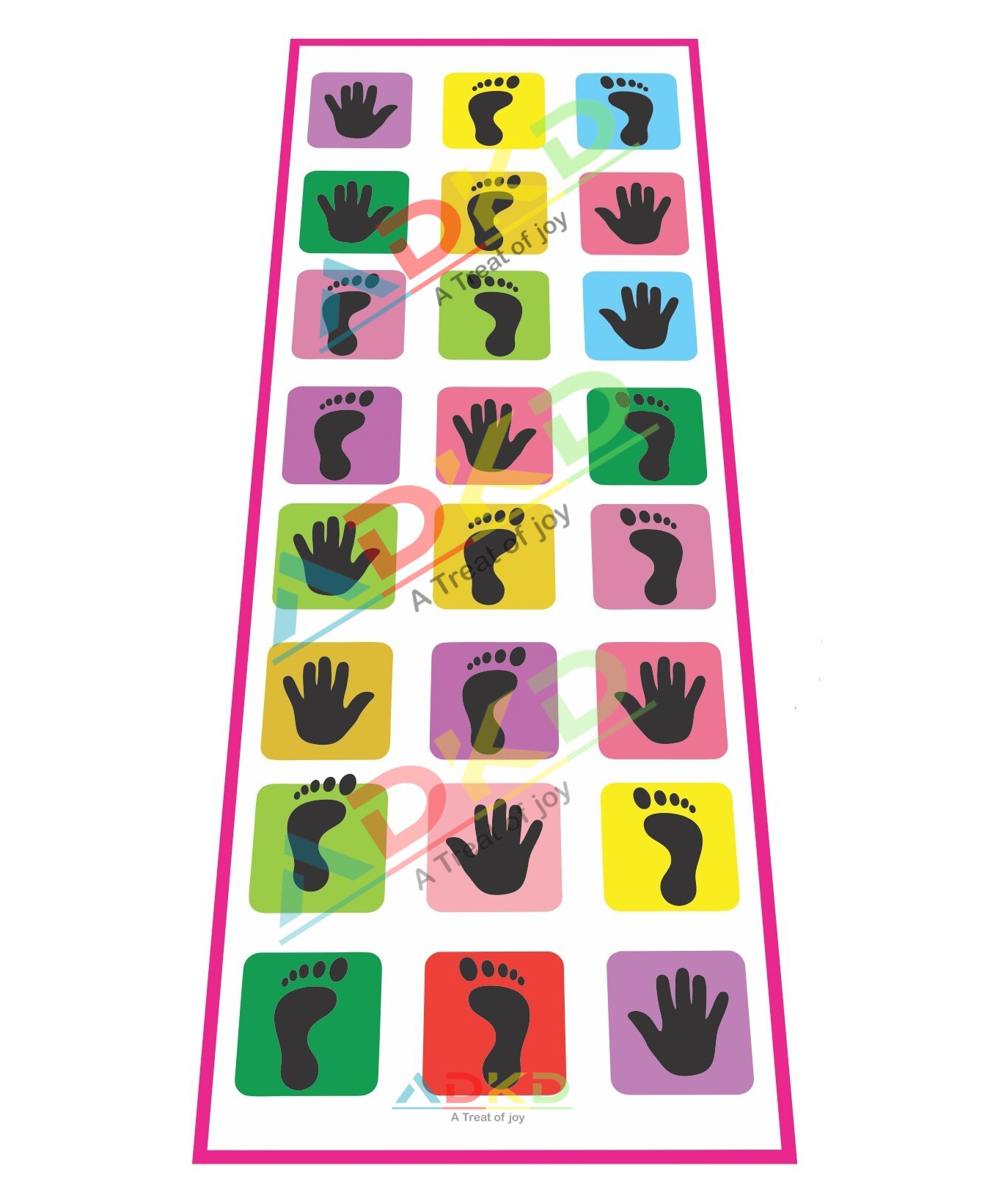 ADKD Hopscotch Jumbo Play Mat Large - Multicolour-image-43