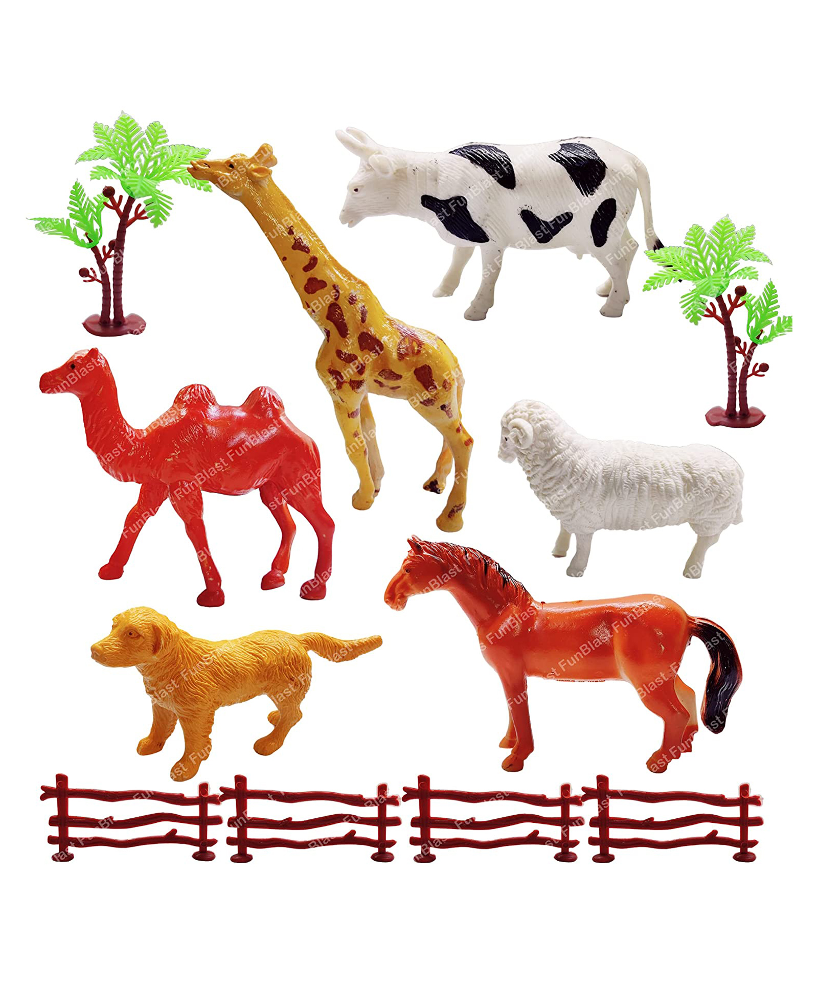 FunBlast Realistic Animal Figure Playset Toy Set of 6 - Multicolour-image-18