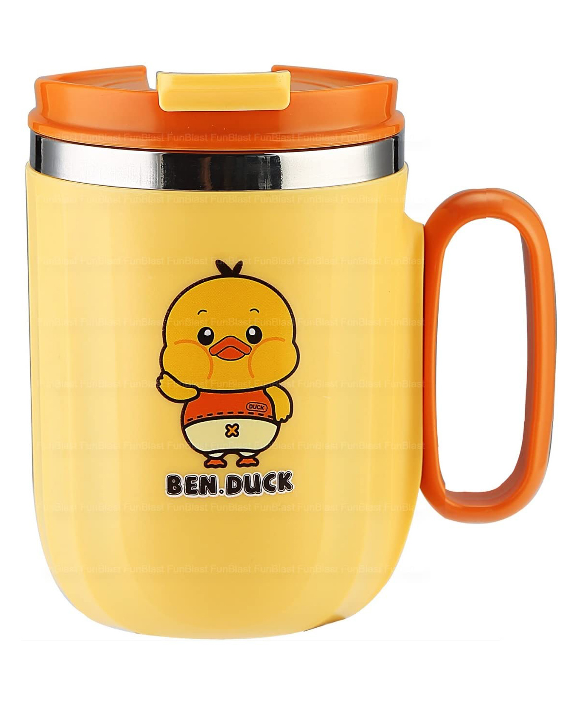 FunBlast Stainless Steel Insulated Vacuum Mug with Handle and Lid  400 ml-image-26