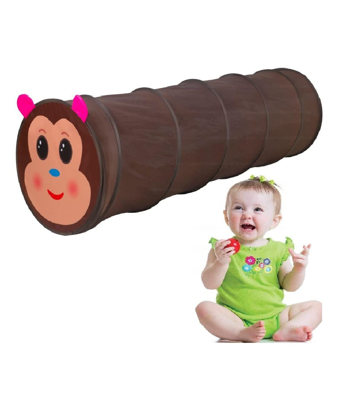 FunBlast Foldable Tunnel Popup Play Tent House  Multicolor-picture-26