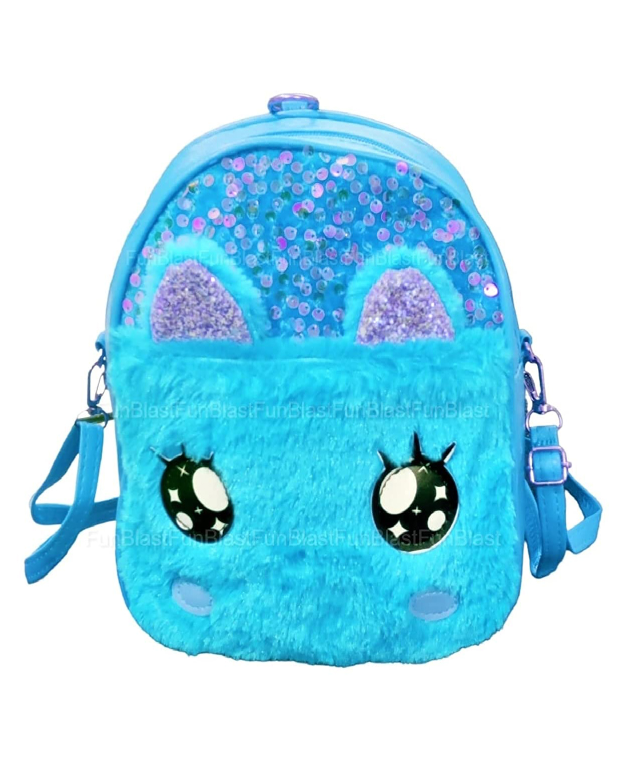 FunBlast Fancy Mini Sequin Bags Blue - Height 9 Inches-image-6