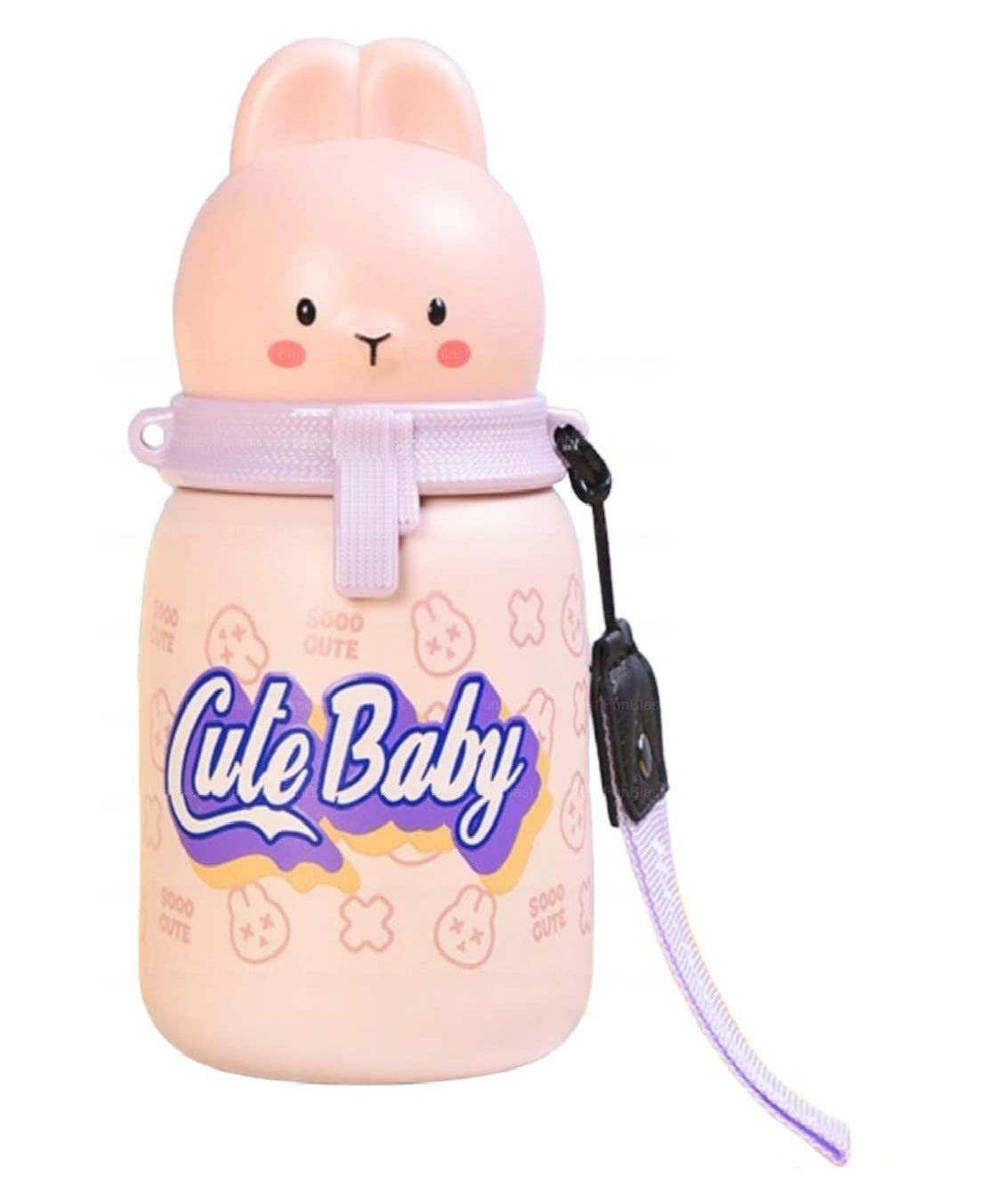 FunBlast Stainless Steel Vacuum Bottle Pink - 350 ml-image-40