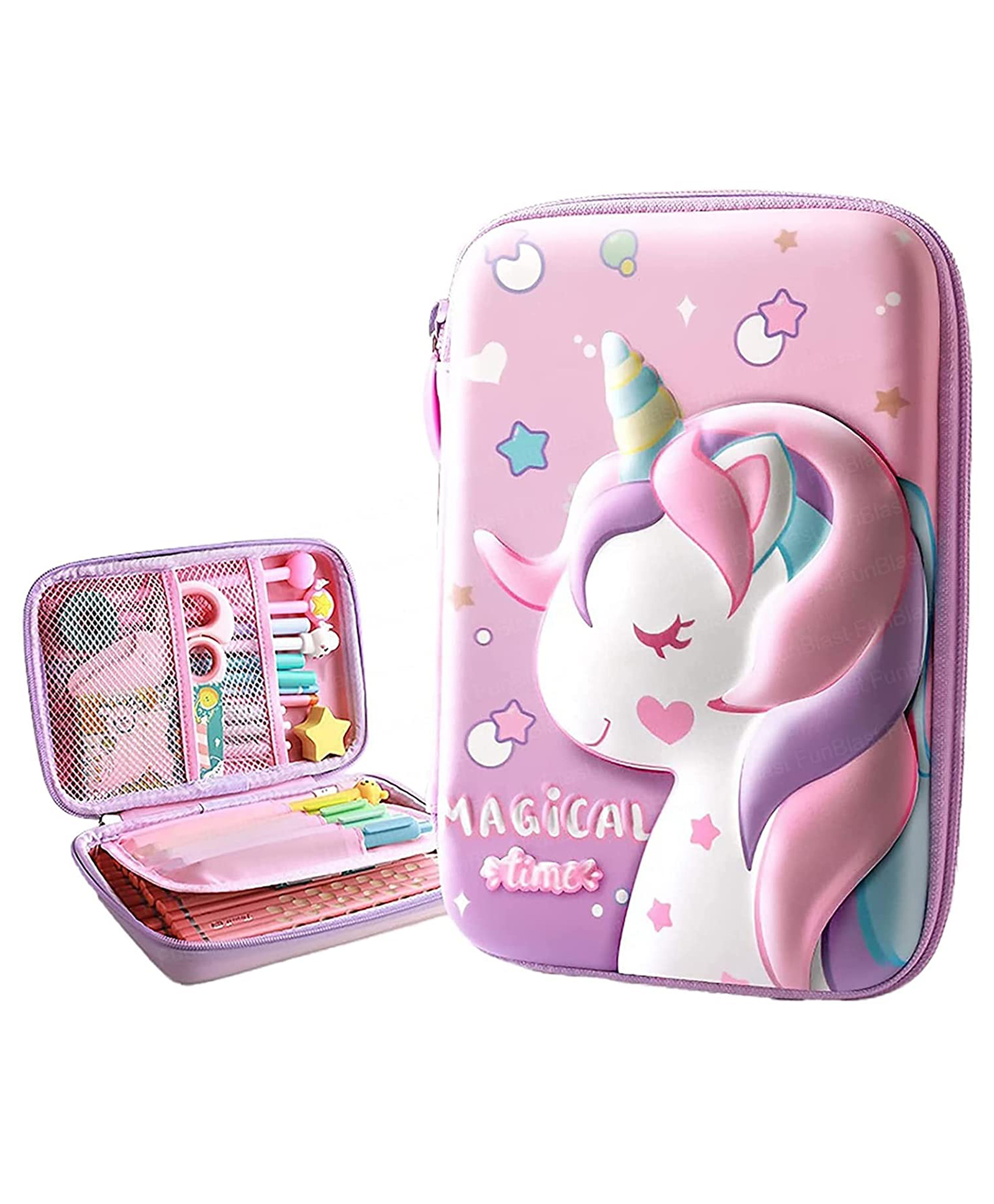 FunBlast Unicorn themed Multipurpose Pencil Case  Pink-image-26