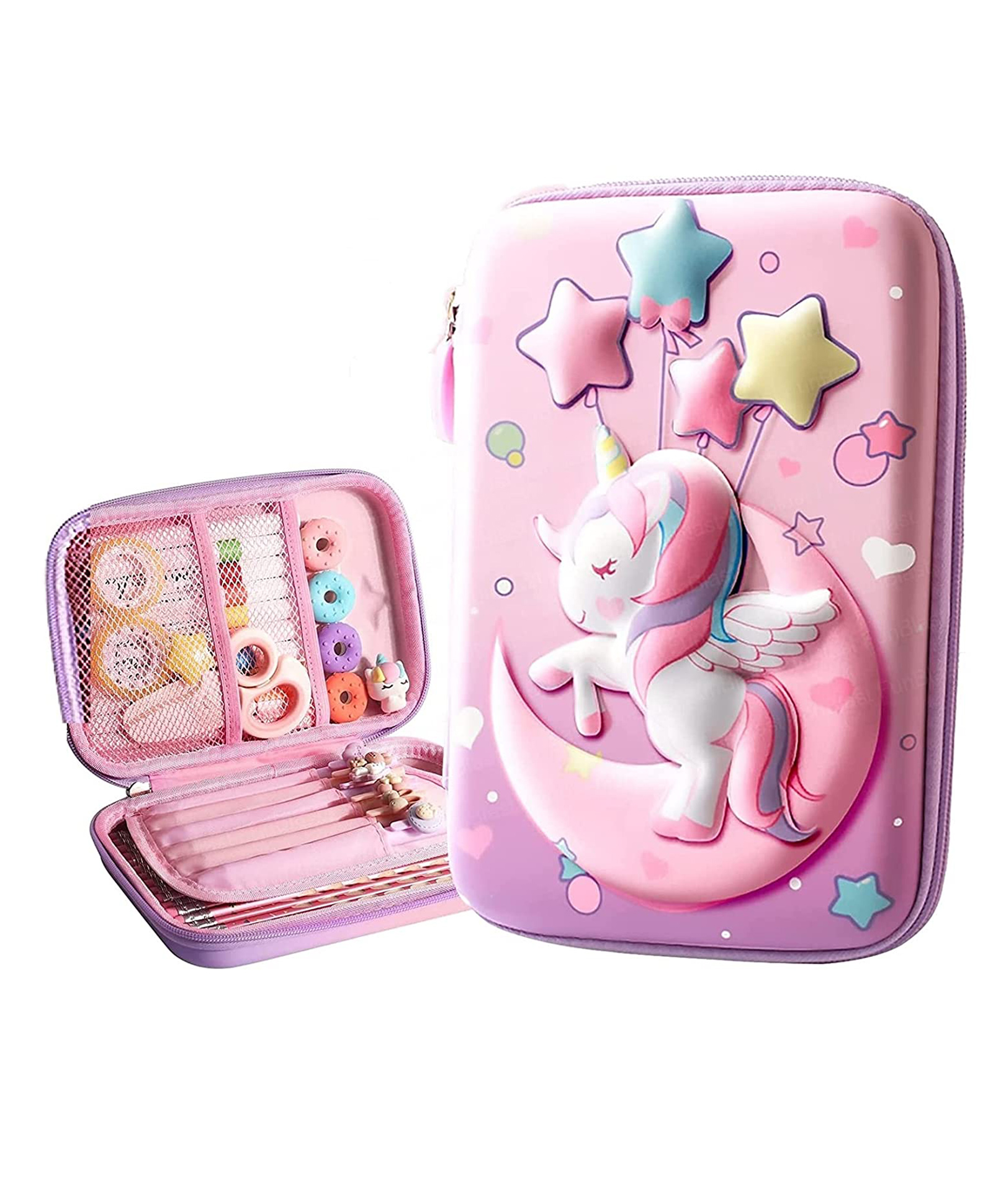 FunBlast Unicorn themed Multipurpose Pencil Case  - Pink-picture-12