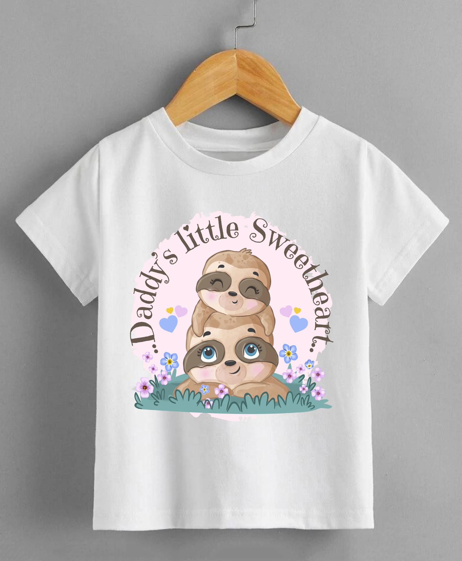 KNITROOT Half Sleeves Daddy'S Little Sweetheart Printed T Shirt - White-picture-17