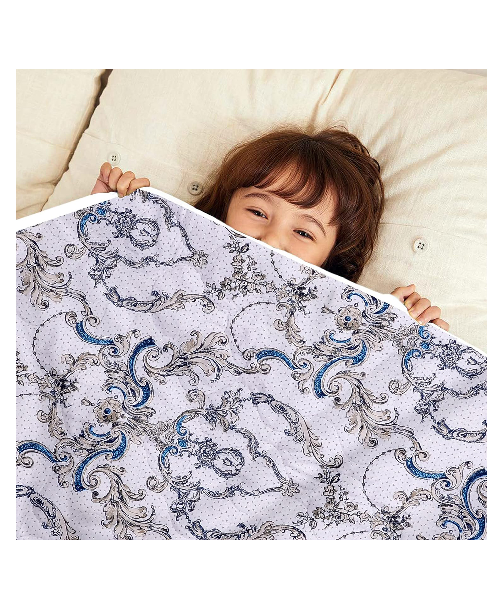 Divine Casa Microfiber Comforter Blanket For Toddler Upto 4 Years - Beige And Brown-image-44