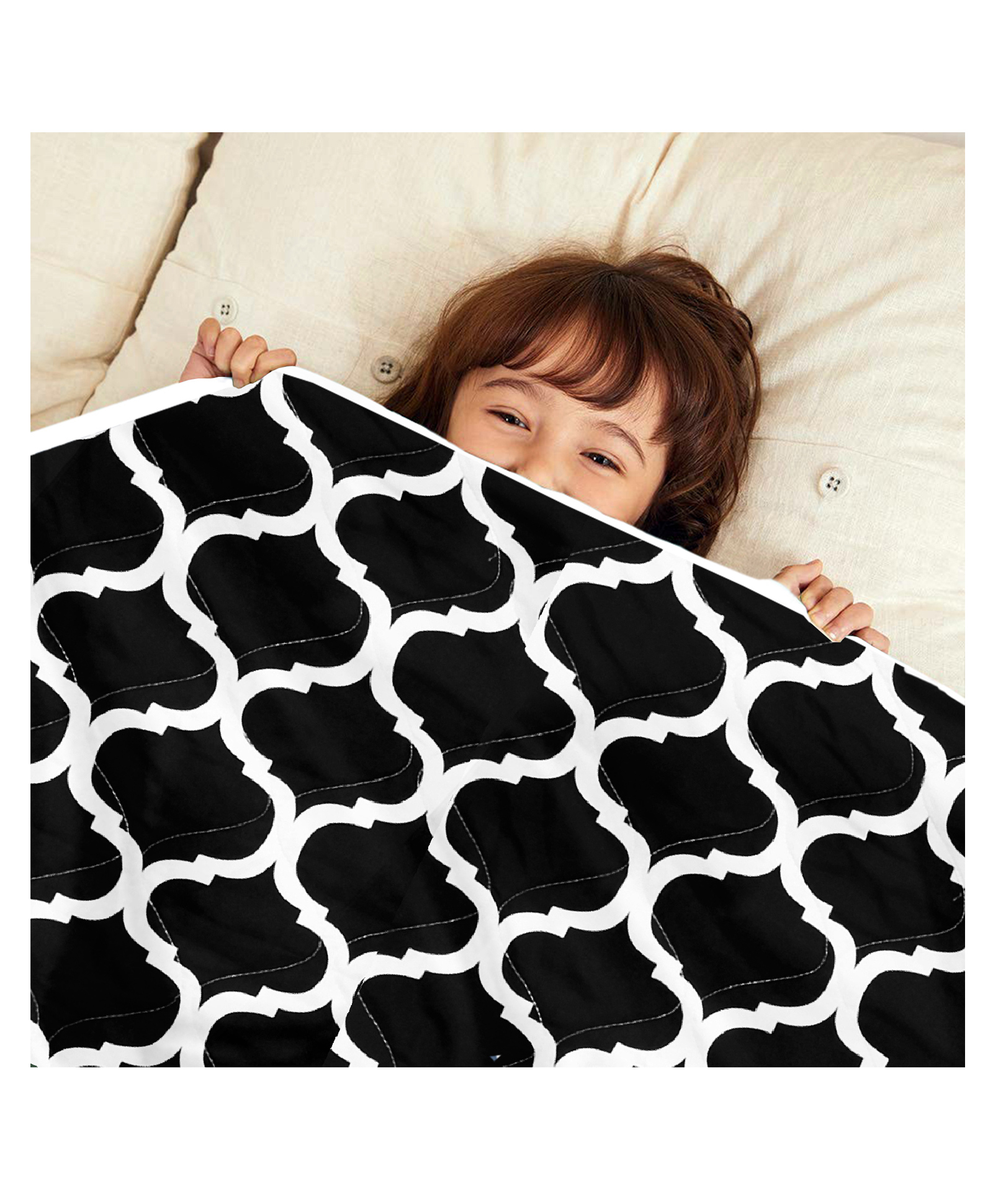 Divine Casa Microfiber Comforter Blanket For Toddler Upto 4 Years - Black & Grey-image-43