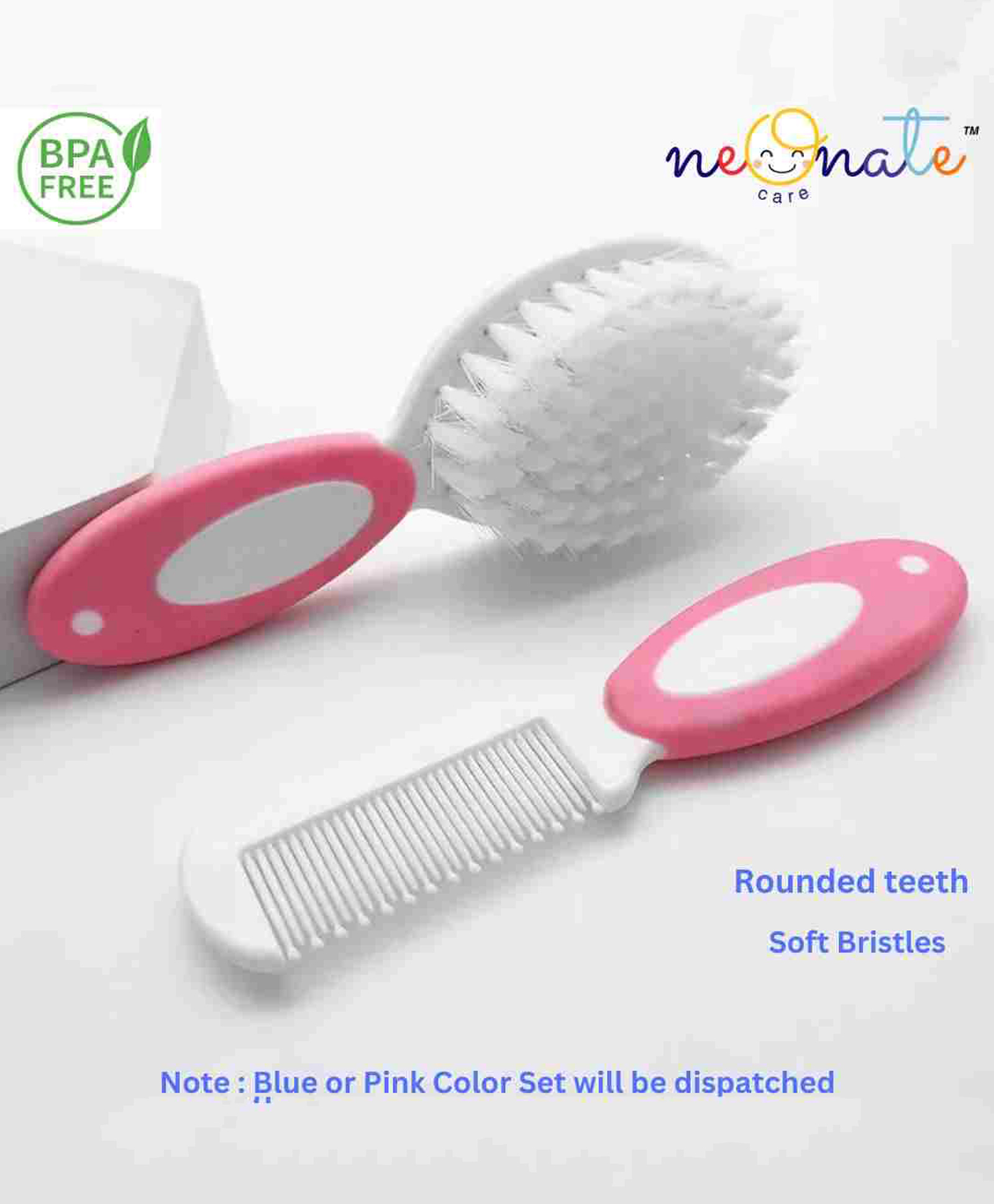 Neonate Care Elegant Baby Hair Brush and Comb Set - Multicolor Online in  India, Buy at Best Price from  - 13050223