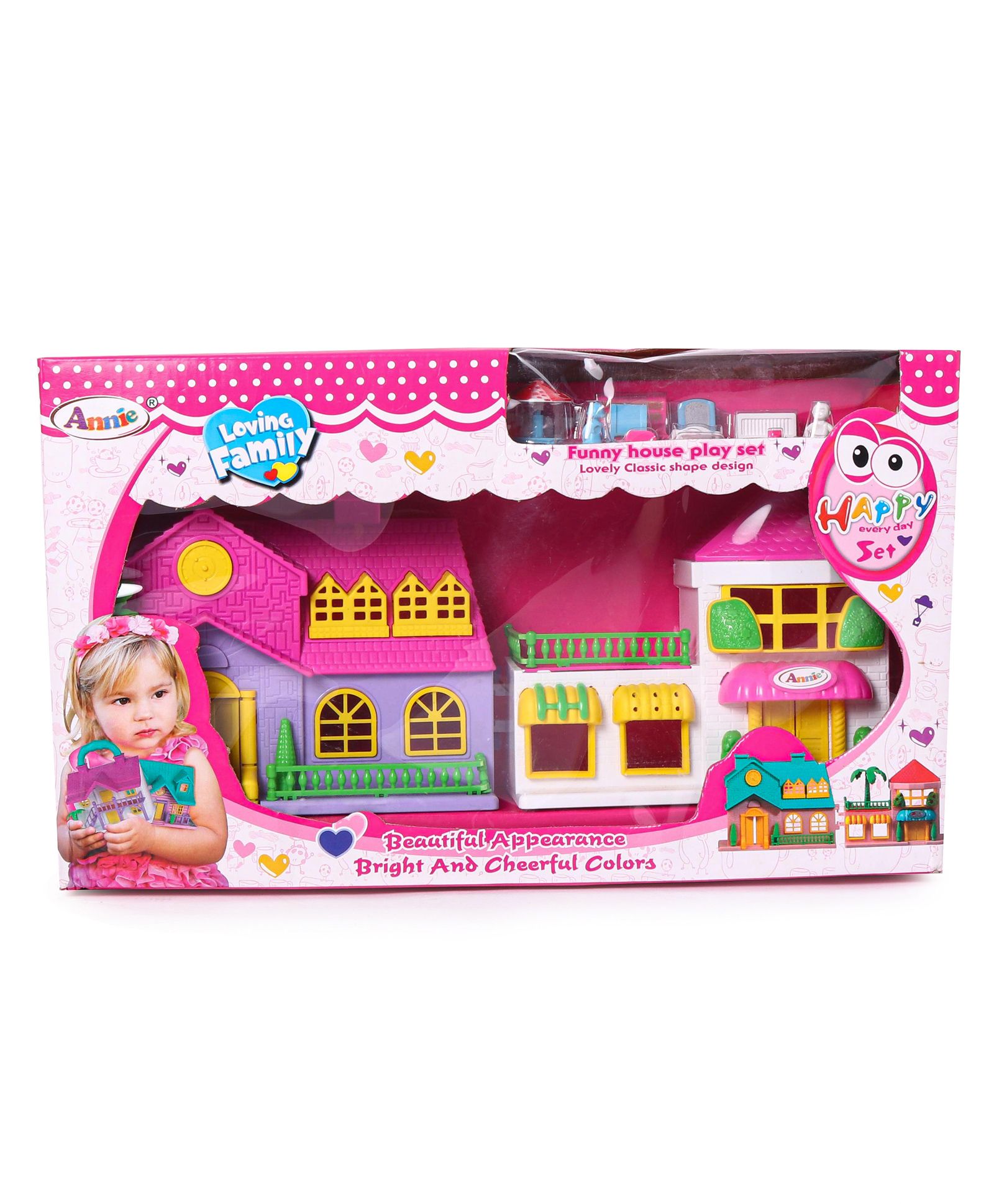 Toy Cloud Annie Portable Funny  Doll House Play Set ( Color May Vary )-image-17
