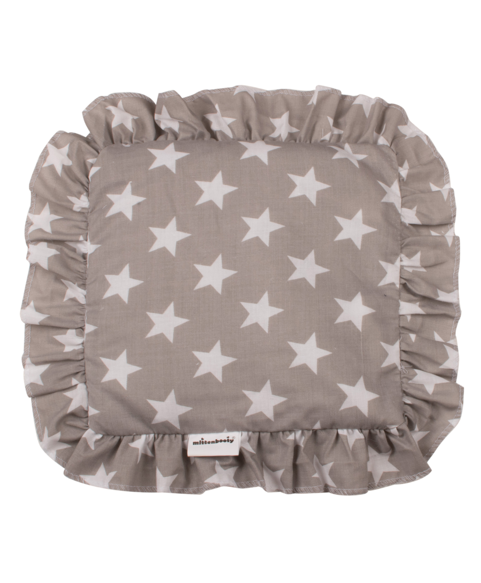 Mittenbooty Square Mustard Seed or Rai Pillow Star Print- Grey-image-22