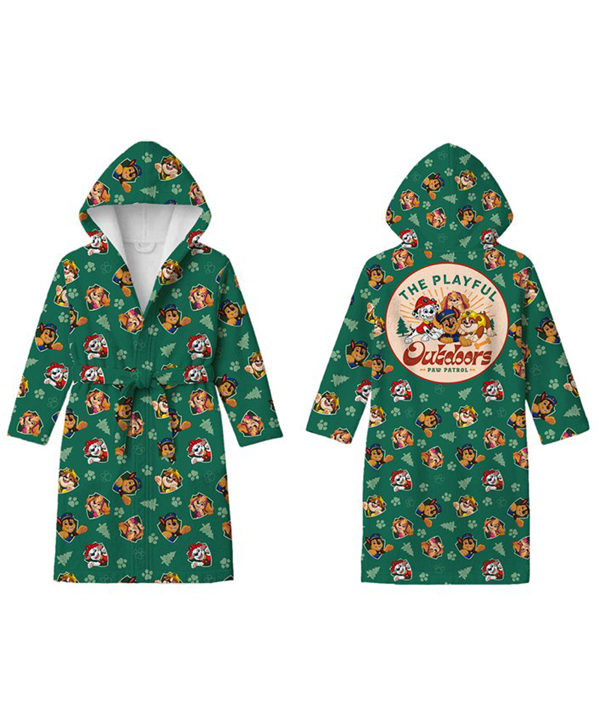 Sassoon Paw Patrol Printed Cotton Bathrobe - Blue-image-48