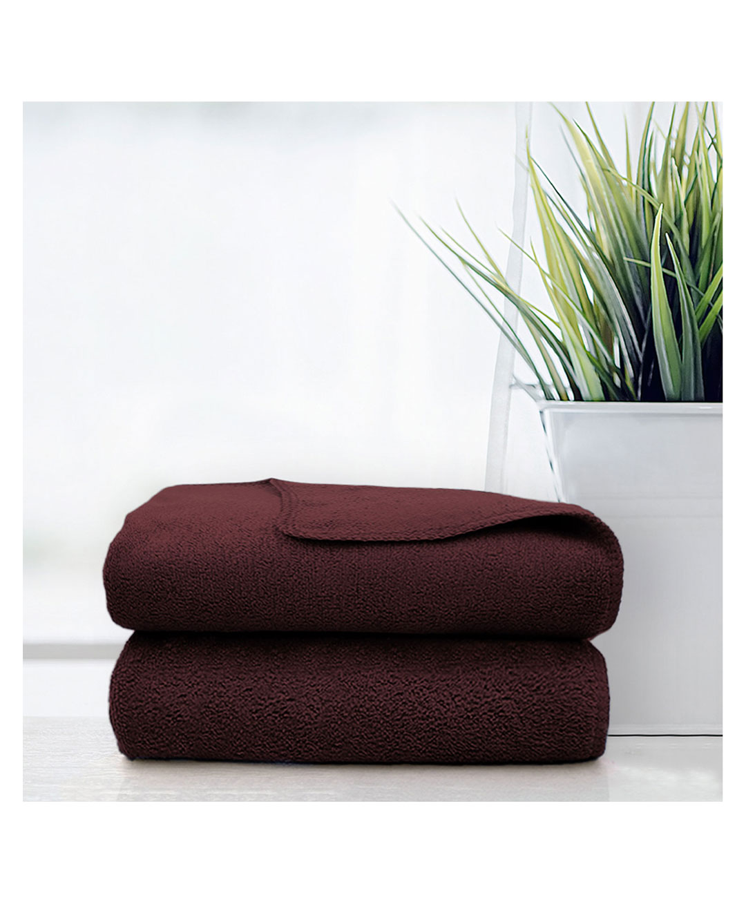 Sassoon Caldezonia Microfiber Hand Towel 450 GSM Set of 2 - Brown-image-27