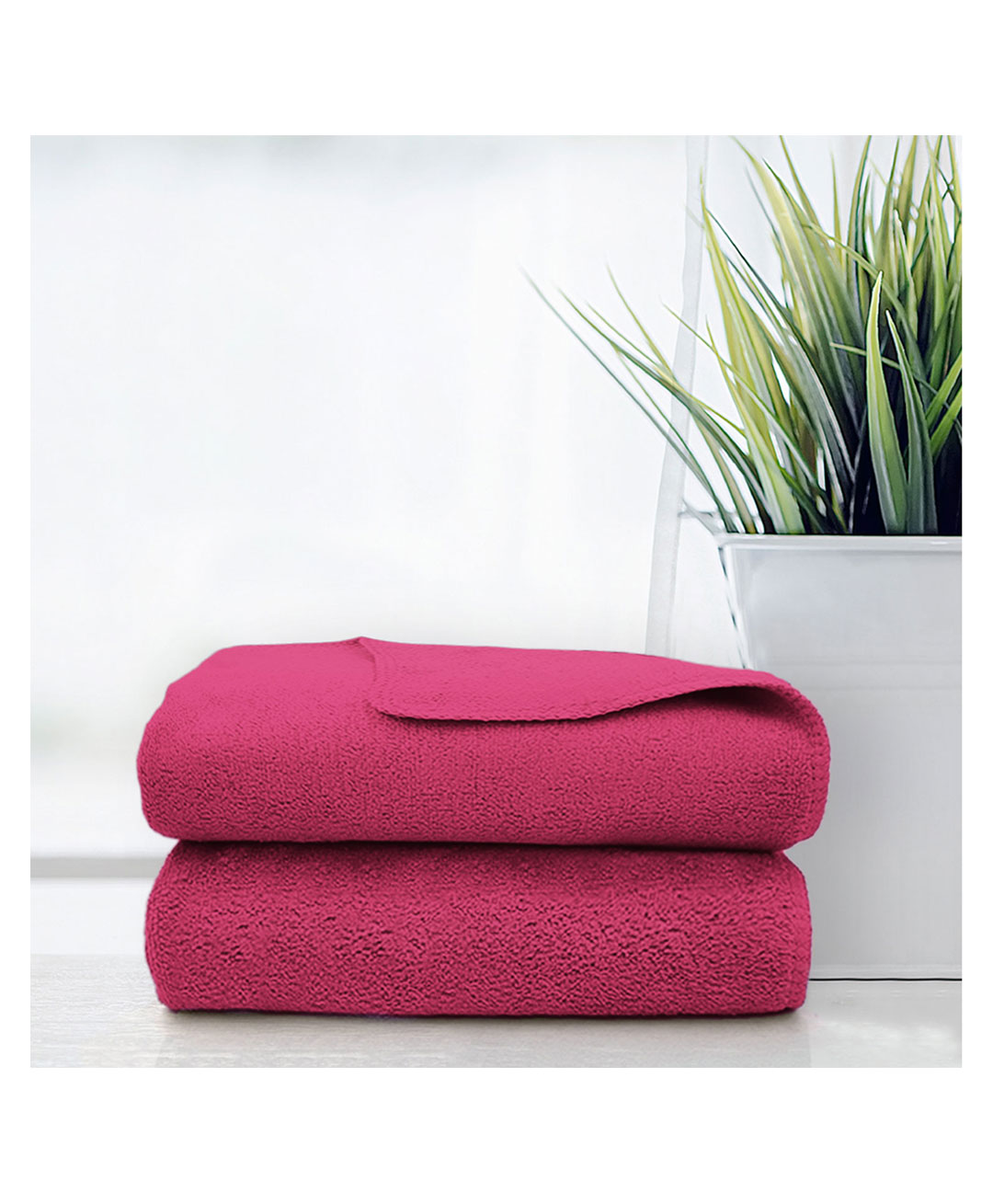 Sassoon Caldezonia Microfiber Hand Towel 450 GSM Set of 2 - Pink-image-42