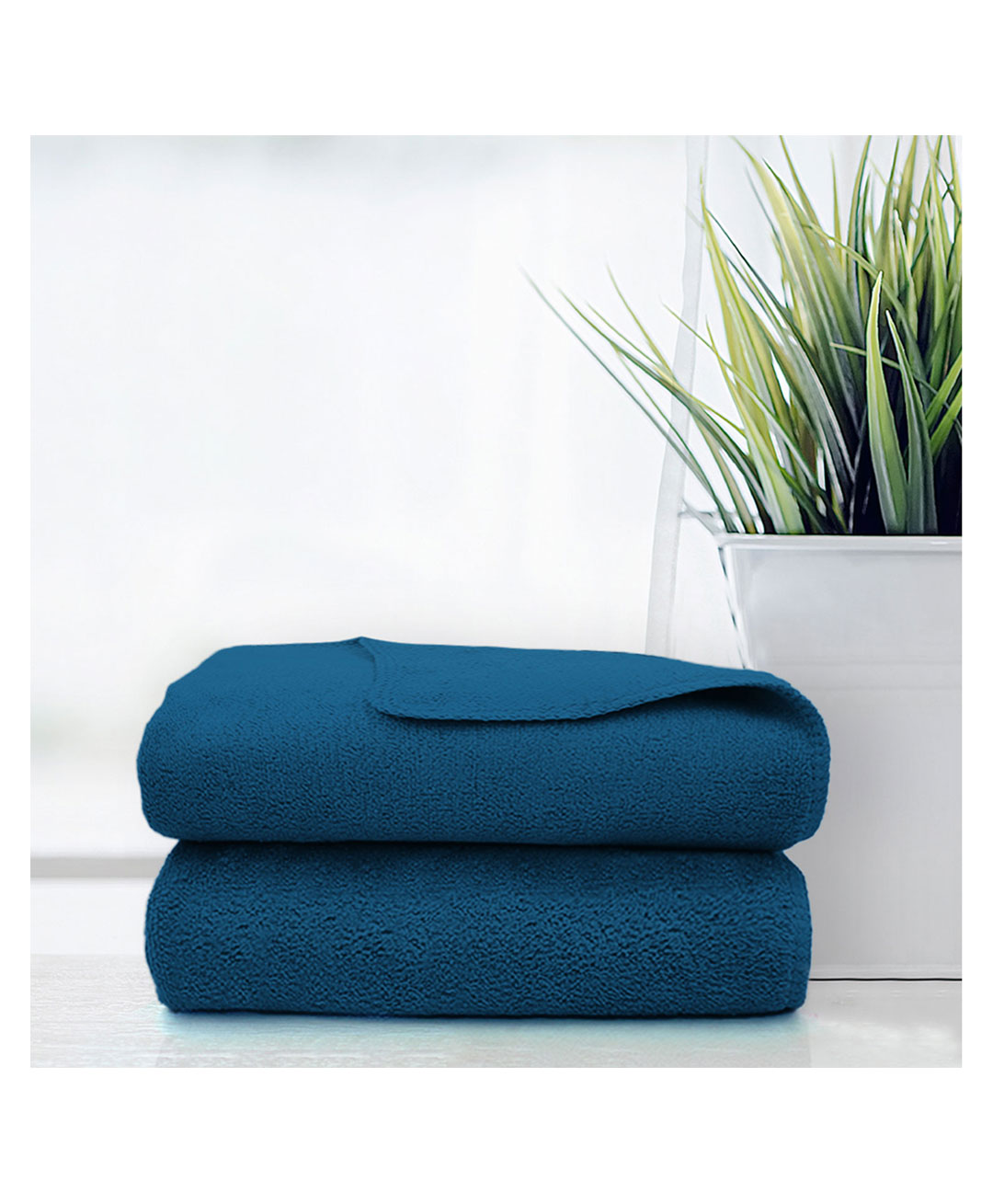 Sassoon Caldezonia Microfiber Hand Towel 450 GSM Set of 2 - Blue-image-45