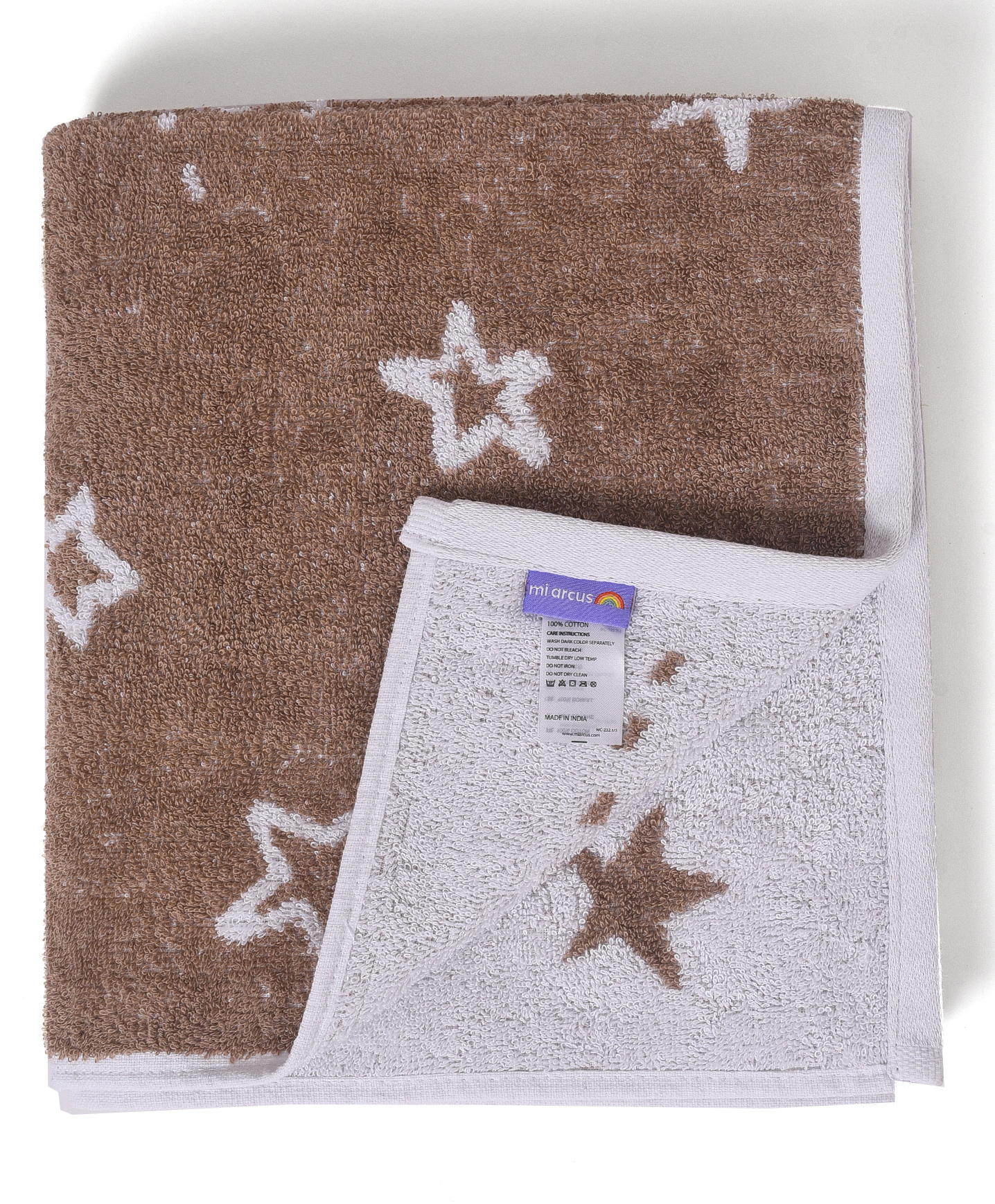 Mi Arcus Constellation Terry Bath Towel- Brown-picture-12