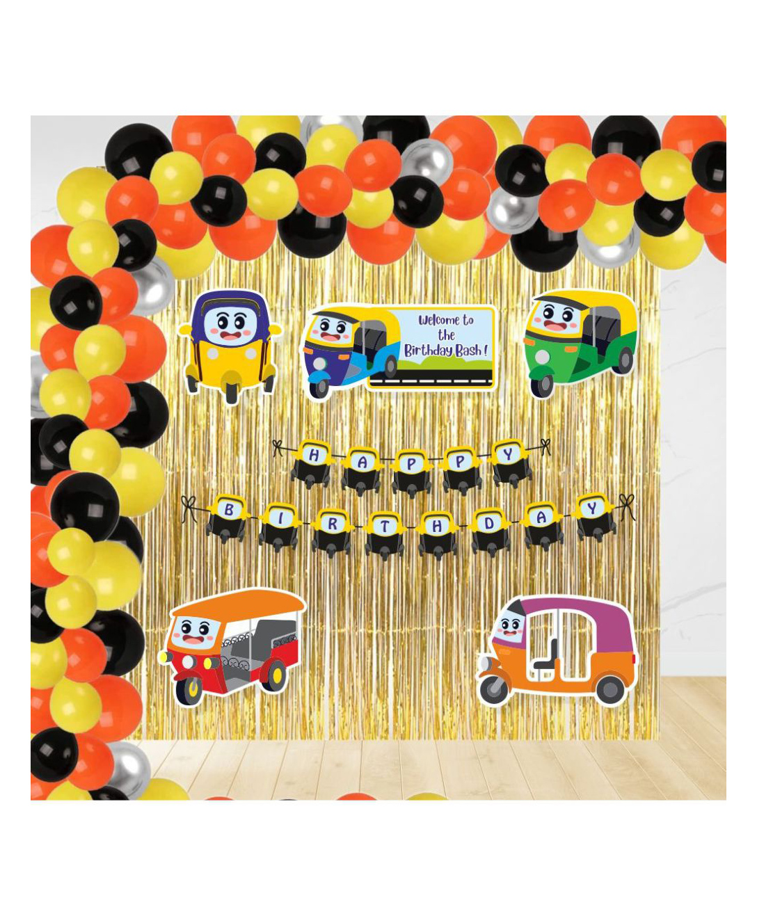 Untumble Auto Theme Foil Curtain Kit Gold - Pack of 108-picture-23
