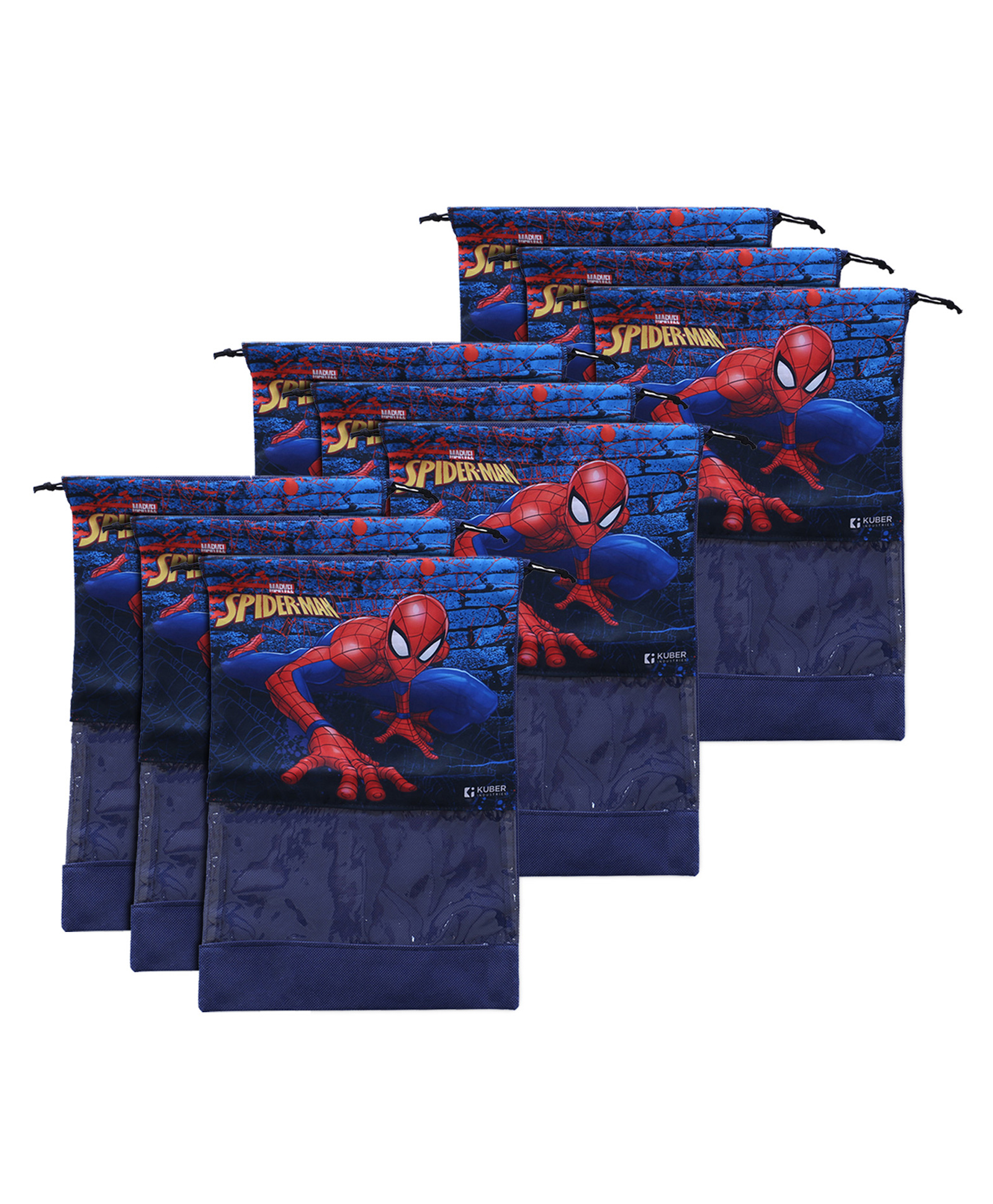 Kuber Industries Marvel Spider Man Print Shoe Cover Pack of 9 - Navy Blue  Online in India, Buy at Best Price from  - 13070088