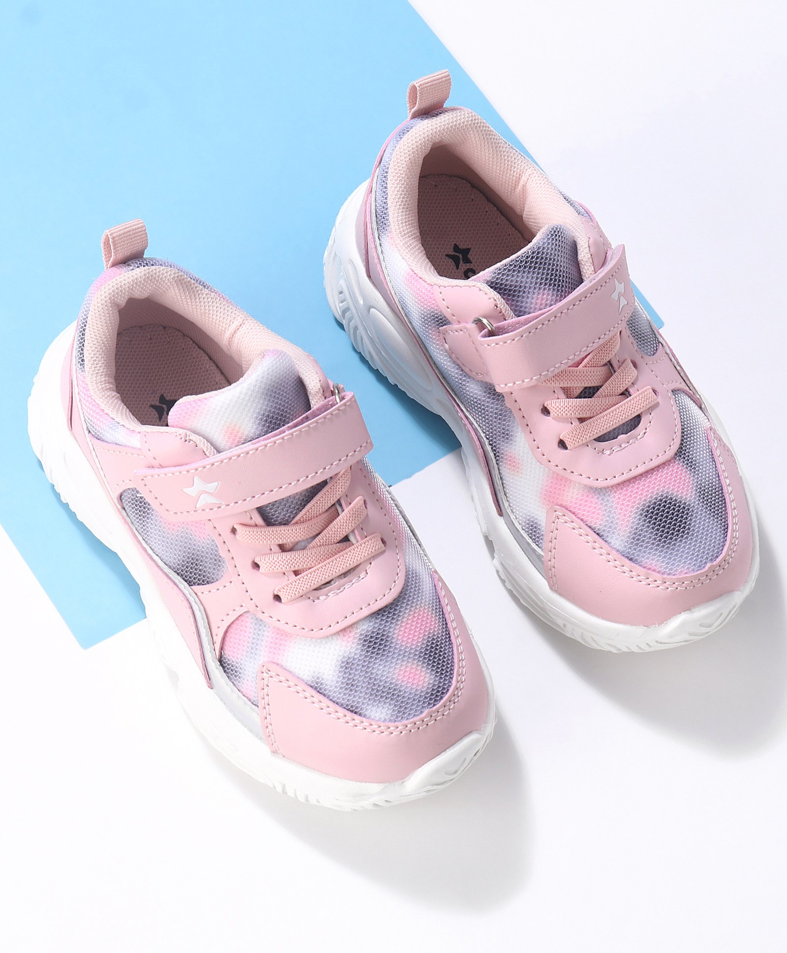 Cute Walk by Babyhug Color Block Sneakers with Velcro Closure - Pink-image-27