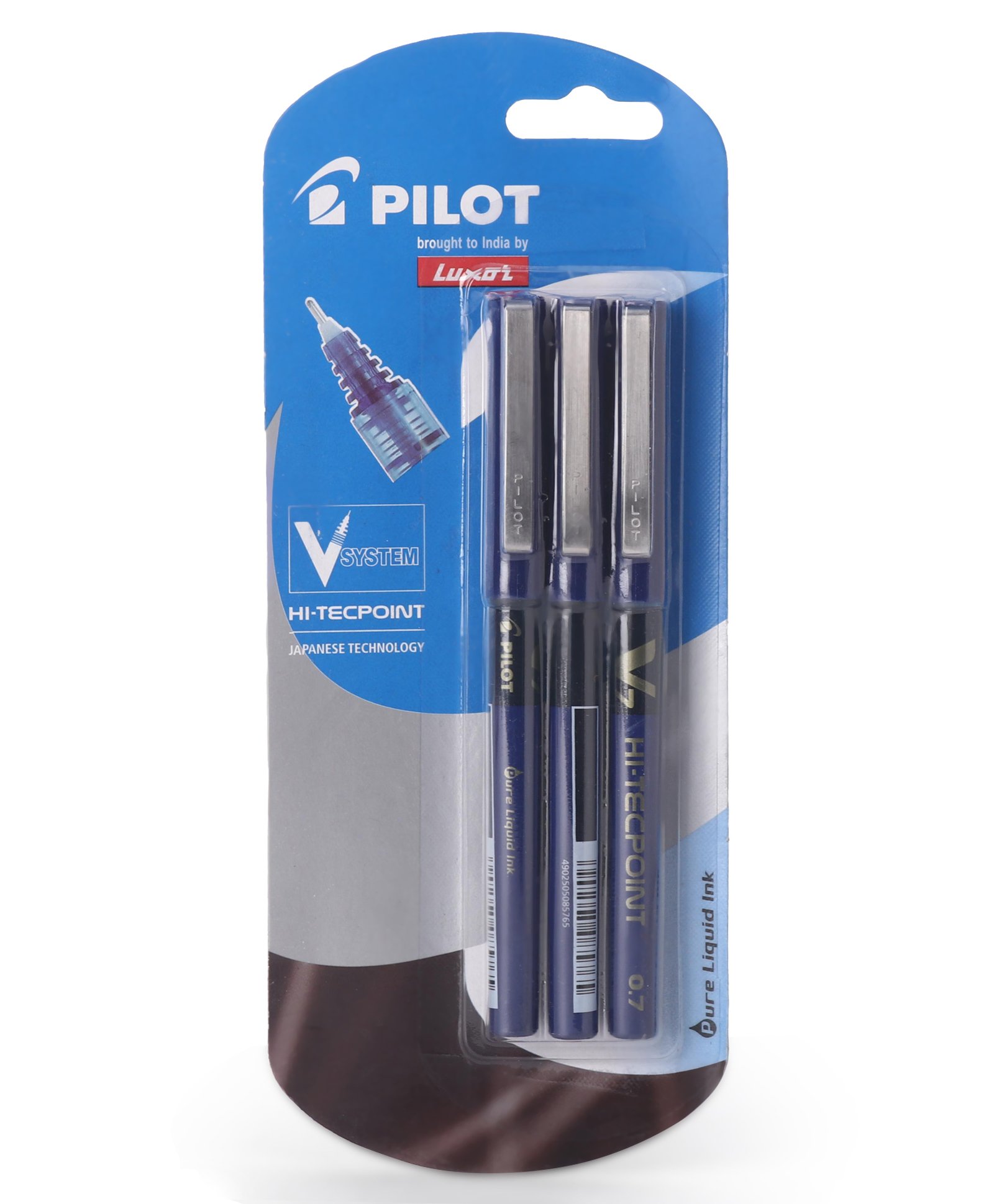 Pilot Hitech Point V7 Pens Pack of 3 - Blue Online in India, Buy at Best  Price from  - 13071921