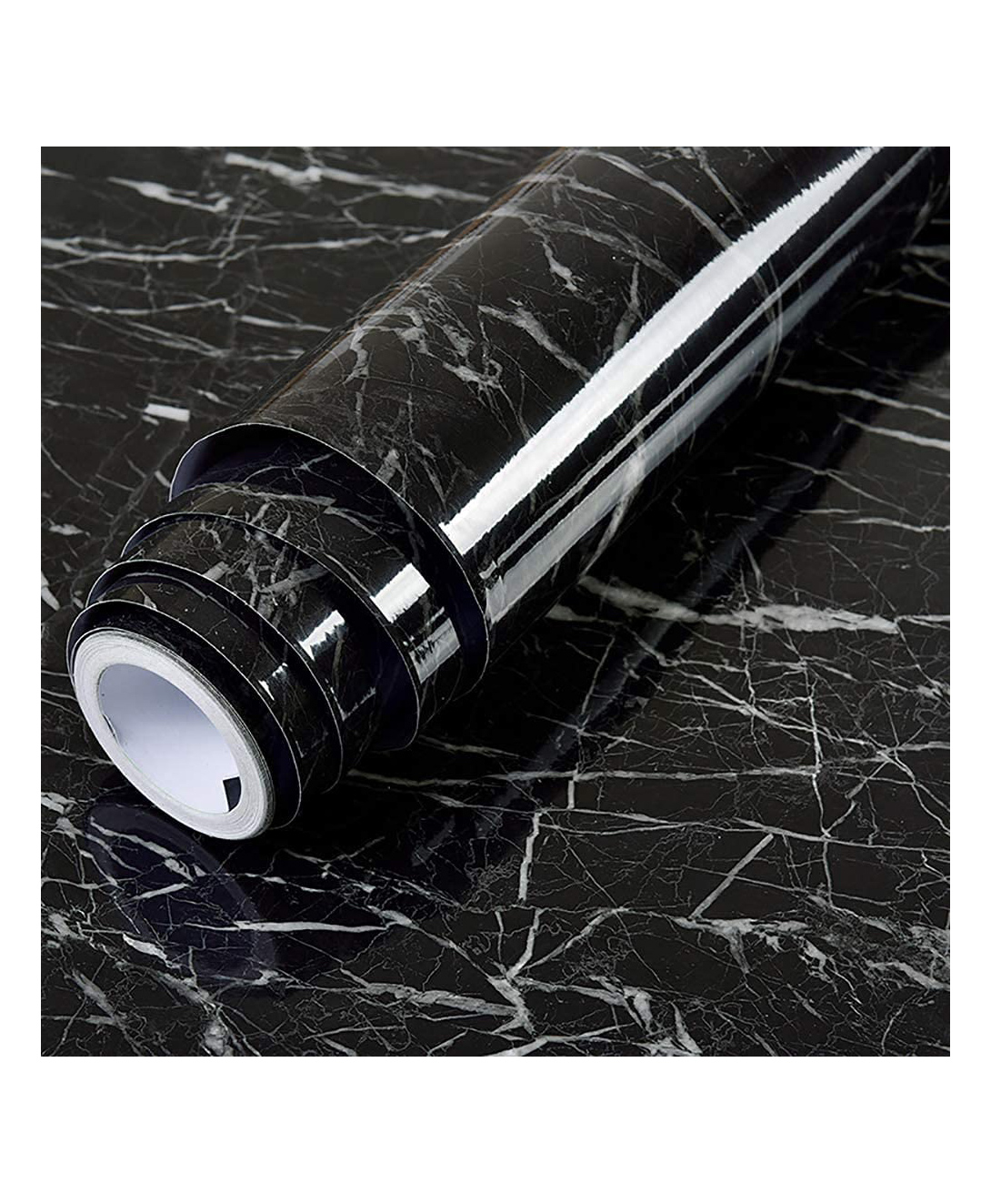 ADKD Marble Aluminium Foil Kitchen Stickers - Black (Design may Vary)-picture-21