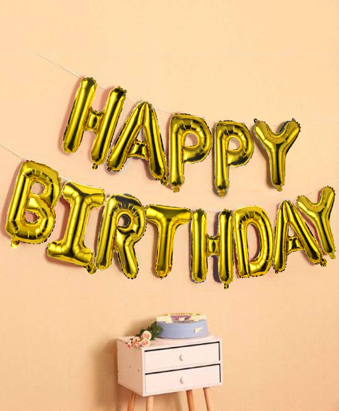 AMFIN Happy Birthday Letter Foil Balloon Birthday Party Supplies Happy Birthday Balloons for Party Decoration - Length 40 cm-picture-23