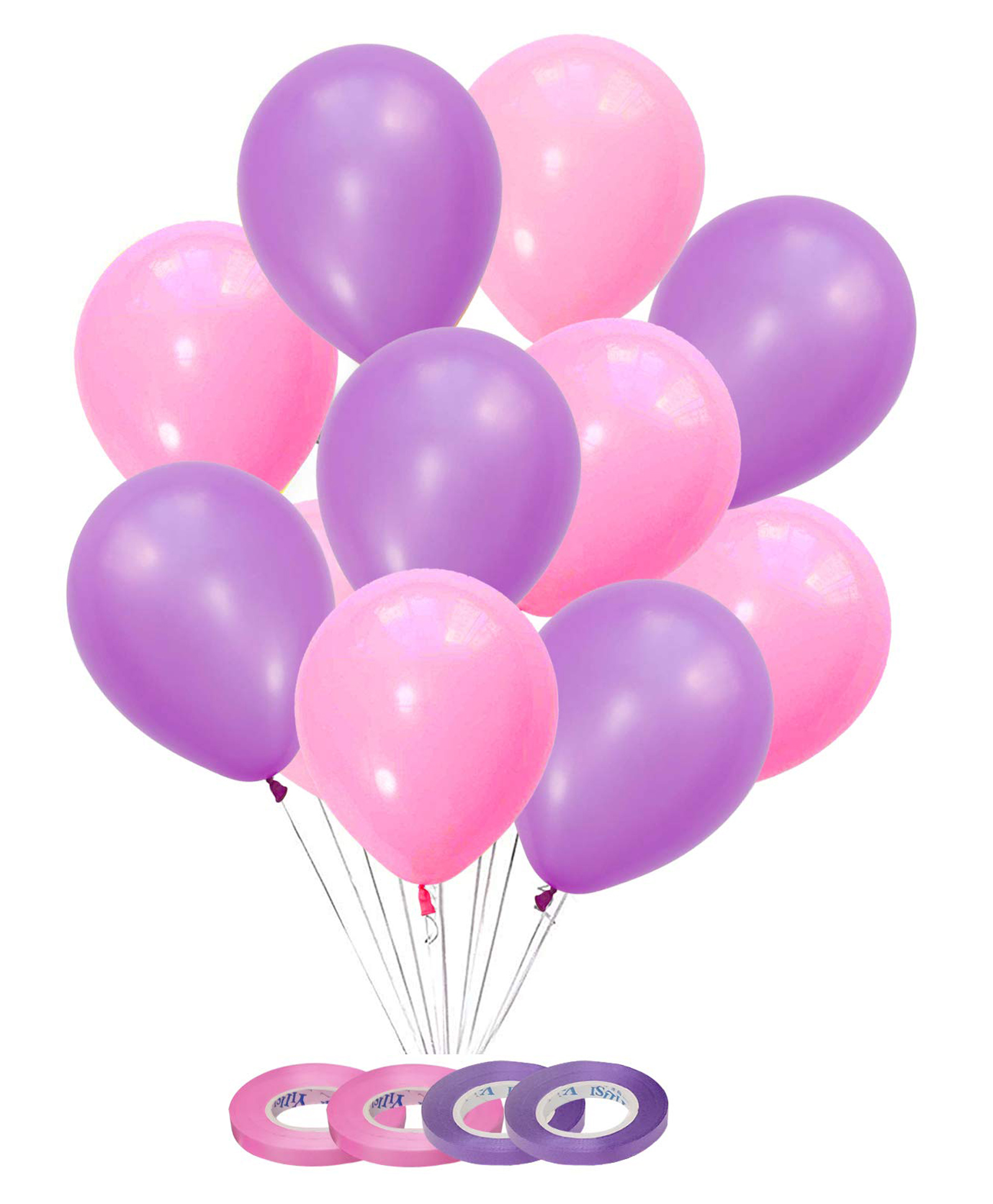 AMFIN Metallic Balloons Light Purple and Light Pink - Pack of 100-image-10