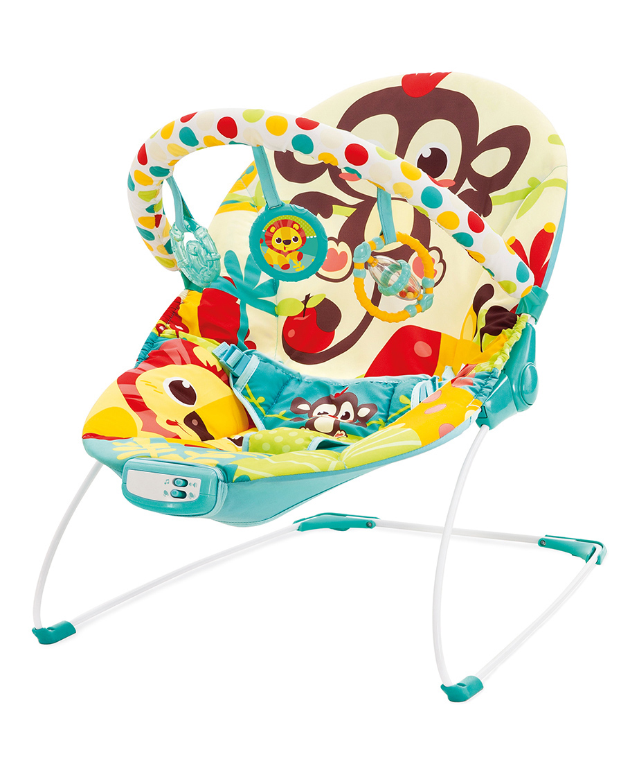 Mastela Musical Bouncer with Toy Bar - Multicolour-picture-8