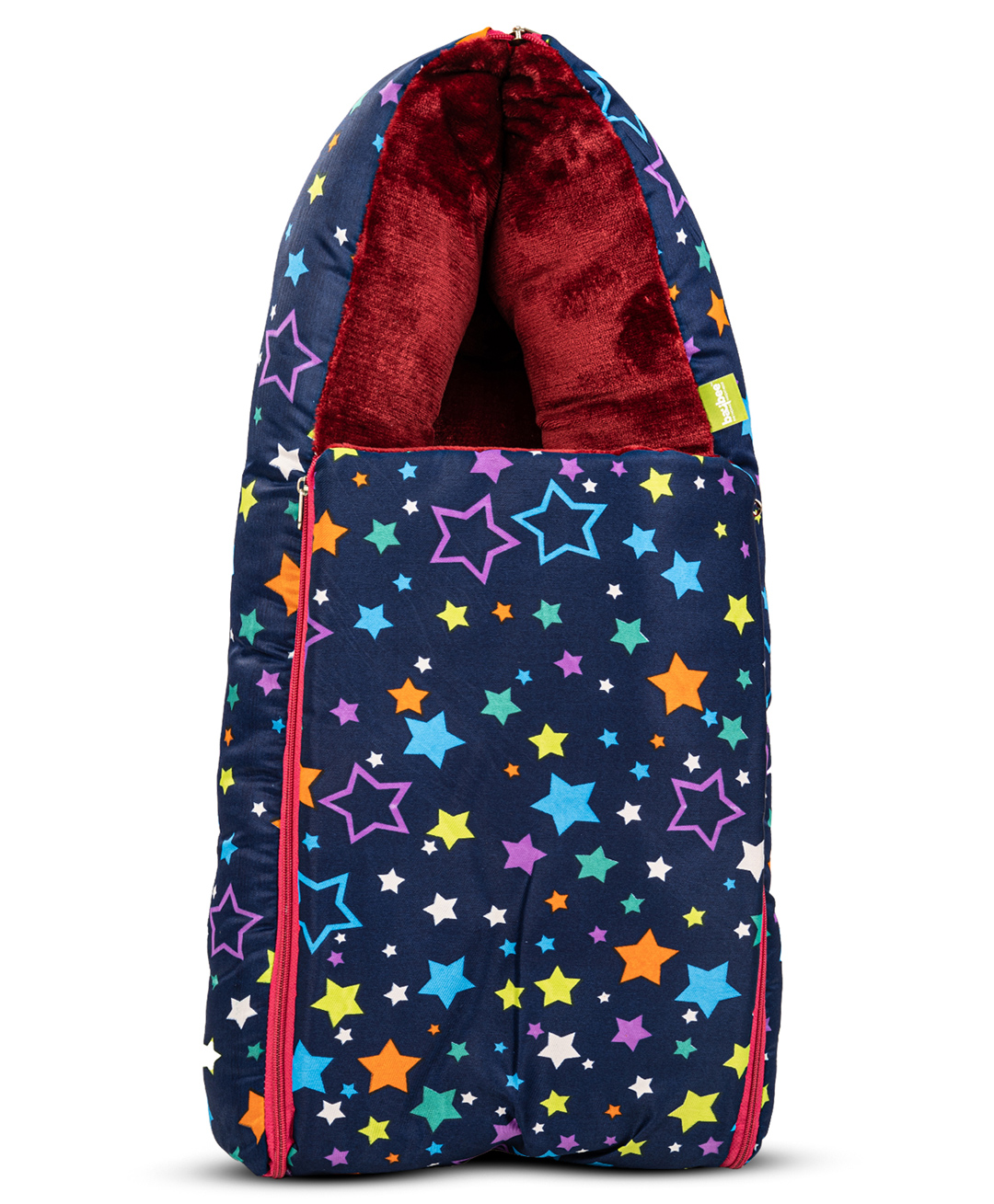 Baybee 3 in 1 Cotton Bed Cum Carry Bed Portable Sleeping Bag Infant Bassinet Nest for Co Sleeping Baby Bedding for New Born - Red-picture-20